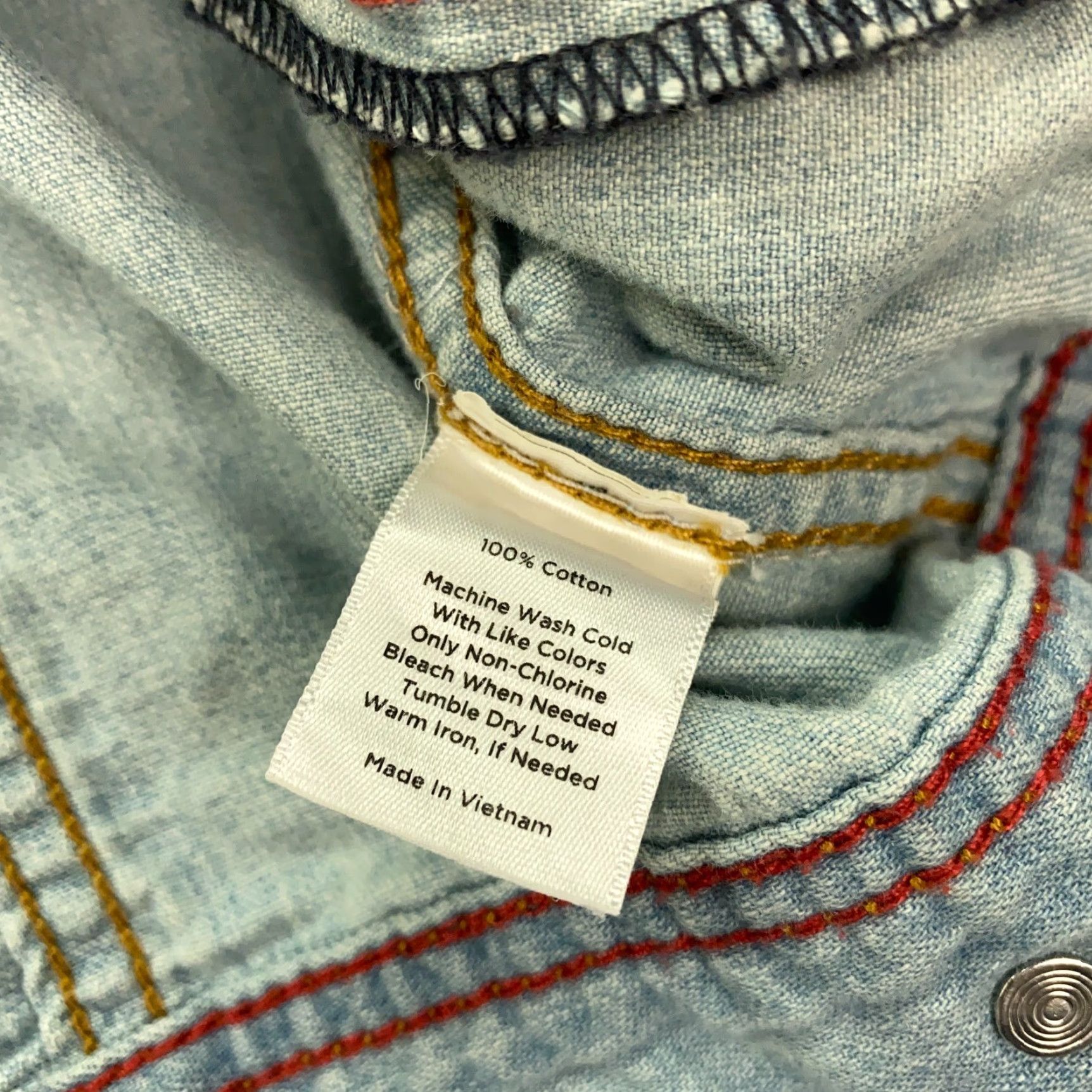 Talbots Talbots Denim Jacket Womens Size 8 Blue Distressed Lightweight Trucker Classic Fit Size M / US 6-8 / IT 42-44 - 6 Thumbnail