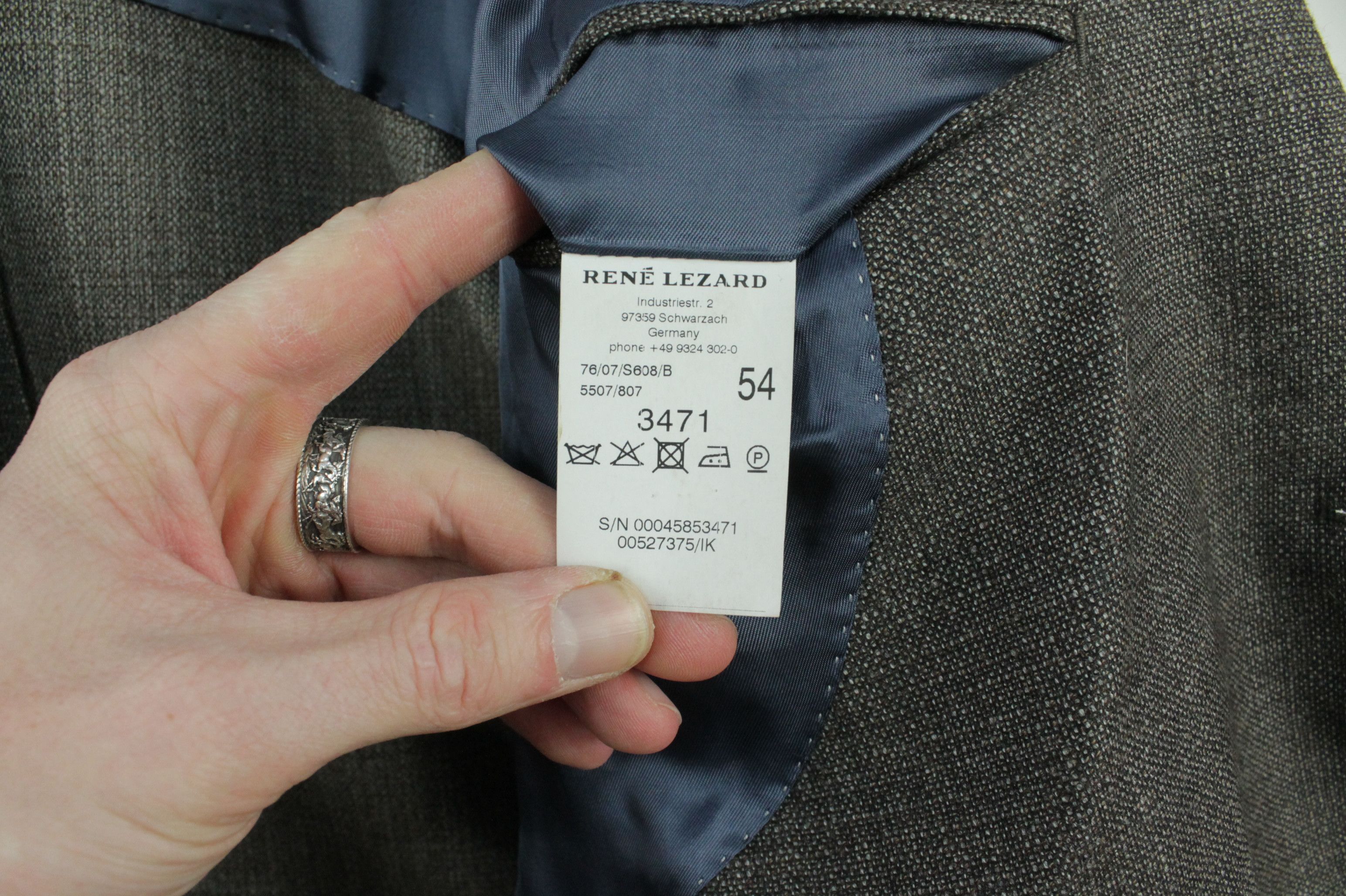Other Rene Lezard Loro Piana Zelander Wool Sport Coat Jacket Size US L / EU 52-54 / 3 - 8 Thumbnail