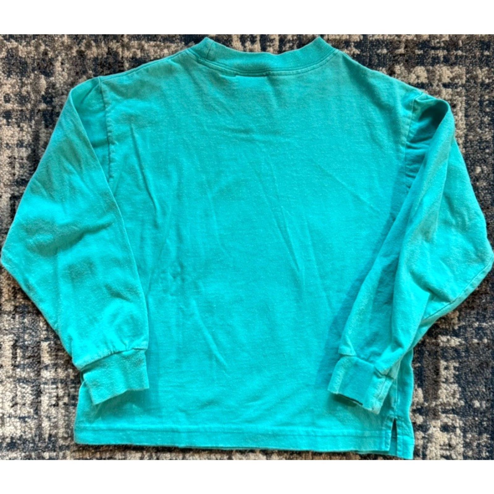 Disney VINTAGE Disney The Little Mermaid Ariel My Favorite Princess Long Sleeve S Girls Teal 1990s Cotton Sportswear/Beach Size US S / EU 44-46 / 1 - 6 Thumbnail