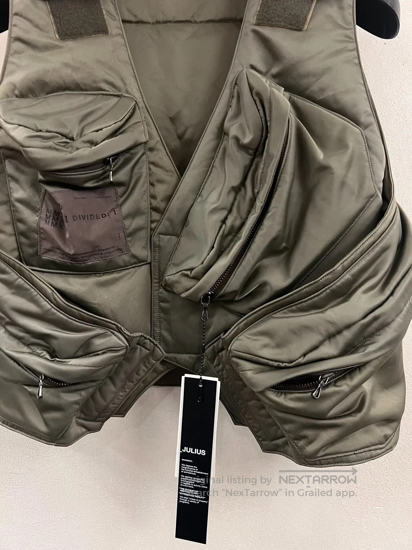 Julius Julius 7 Flight Vest with Pockets. Size US M / EU 48-50 / 2 - 7 Thumbnail