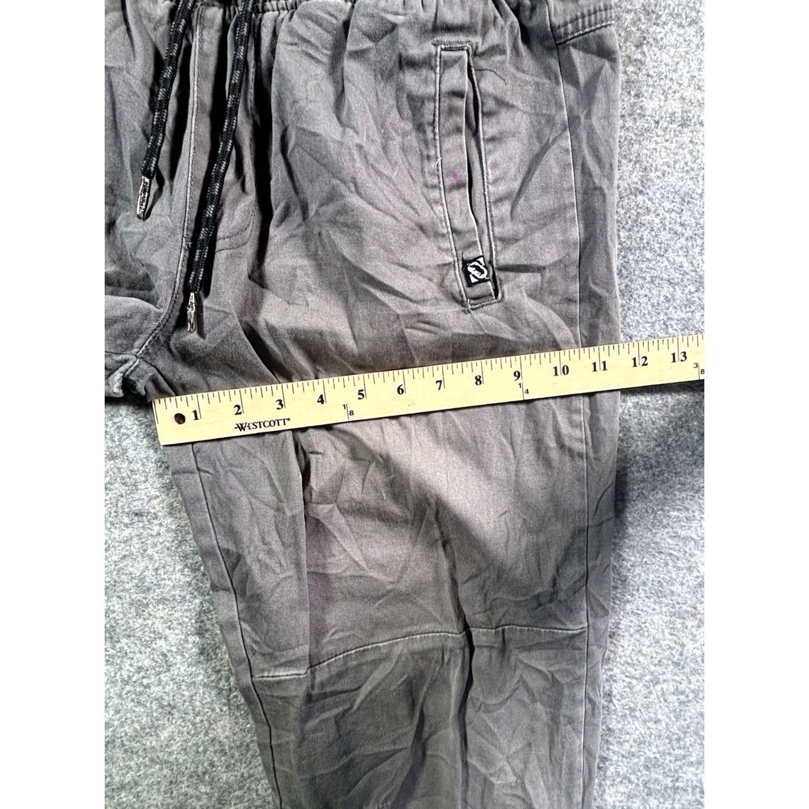 Ecko Unltd. Ecko Unltd Sweatpants Men's Large Gray Rhino Logo Joggers Distressed Stained Size US 33 - 5 Thumbnail