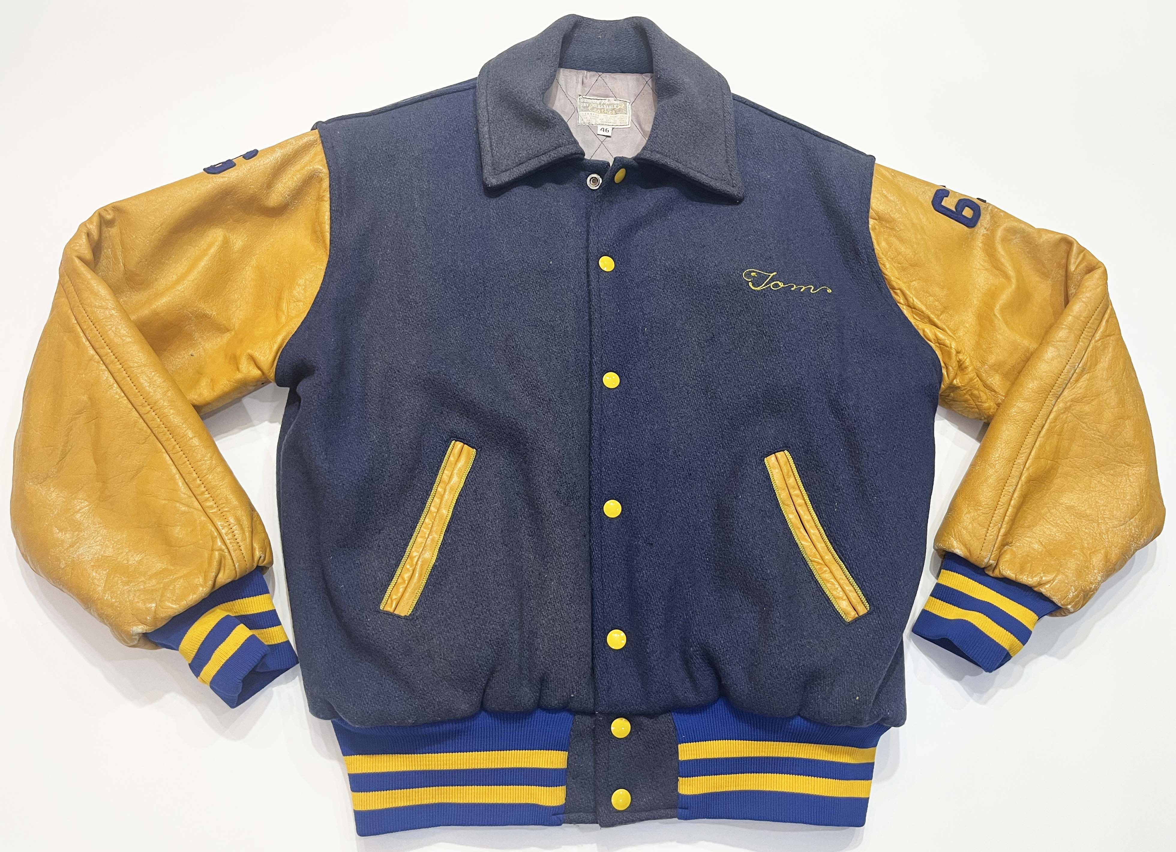 Other Vtg Flynntan Leather North Brunswick Football Varsity Jacket Size US L / EU 52-54 / 3 - 2 Thumbnail