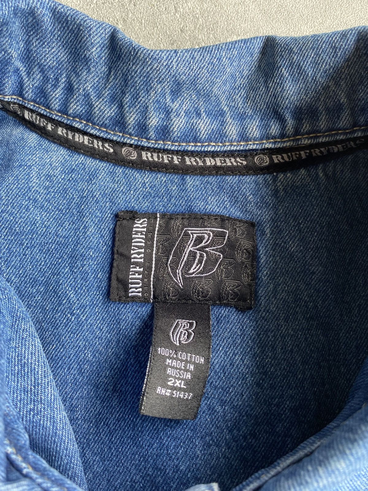 Ruff Ryders Vintage Ruff Ryders Denim Jacket Size US XXL / EU 58 / 5 - 8 Thumbnail