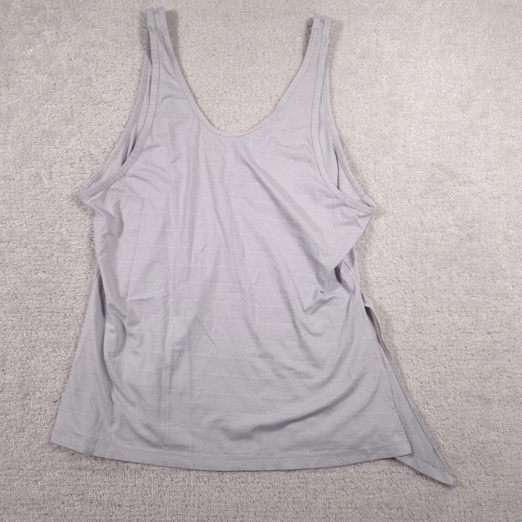 Athleta Athleta Tank Top Womens Large Gray Adjustable Strap Lightweight Performance Sportswear Tank Yoga Gym Running | Womens | L | Gray Size L / US 10 / IT 46 - 2 Thumbnail