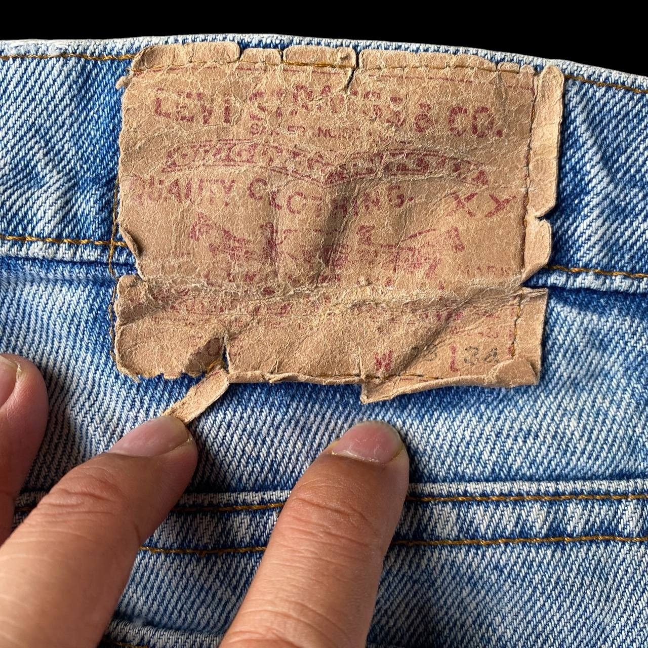 Levi's Vintage Clothing VINTAGE LEVI’S 505 MUDWASH - 90s USA 553 BUTTON STAMP W33 Size US 33 - 16 Thumbnail