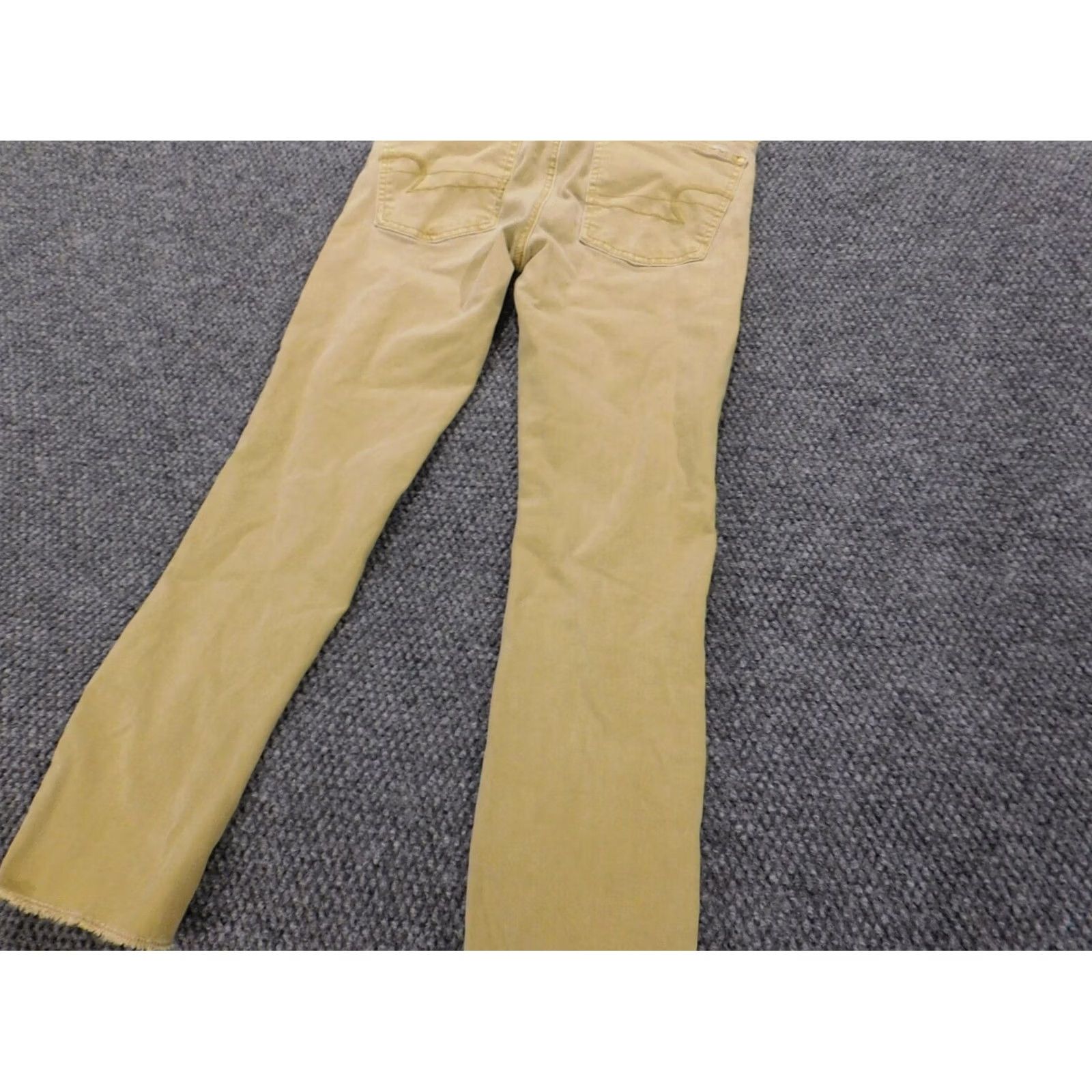 American Eagle Outfitters VINTAGE: No American Eagle Outfitters Jegging Jeans Cropped Distressed Yellow 6 Womens Regular Size 28" / US 6 / IT 42 - 7 Thumbnail