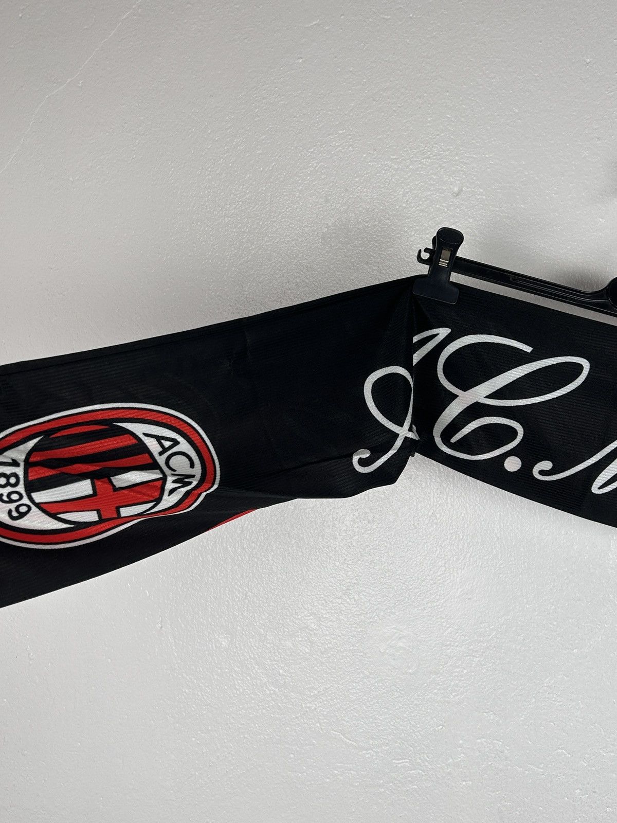 Vintage 90s Vintage AC Milan Polyester 3R Sport Scarf Size ONE SIZE - 8 Thumbnail