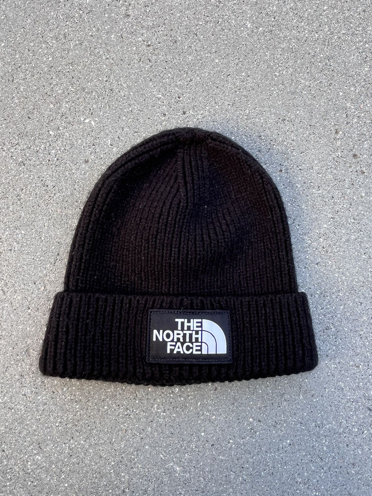 Pre-owned The North Face Vintage  Beanie Hat Cap Y2k In Black
