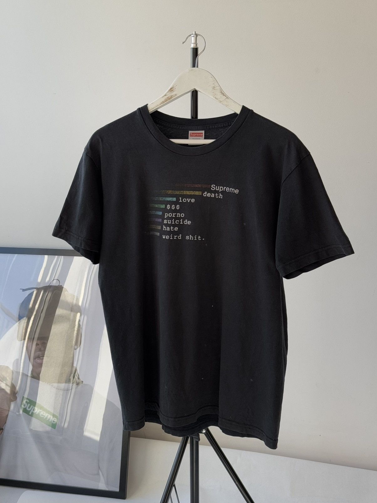 Supreme Vintage Supreme Death Love $$$ Porno Sun Faded Tee Size US M / EU 48-50 / 2 - 8 Thumbnail