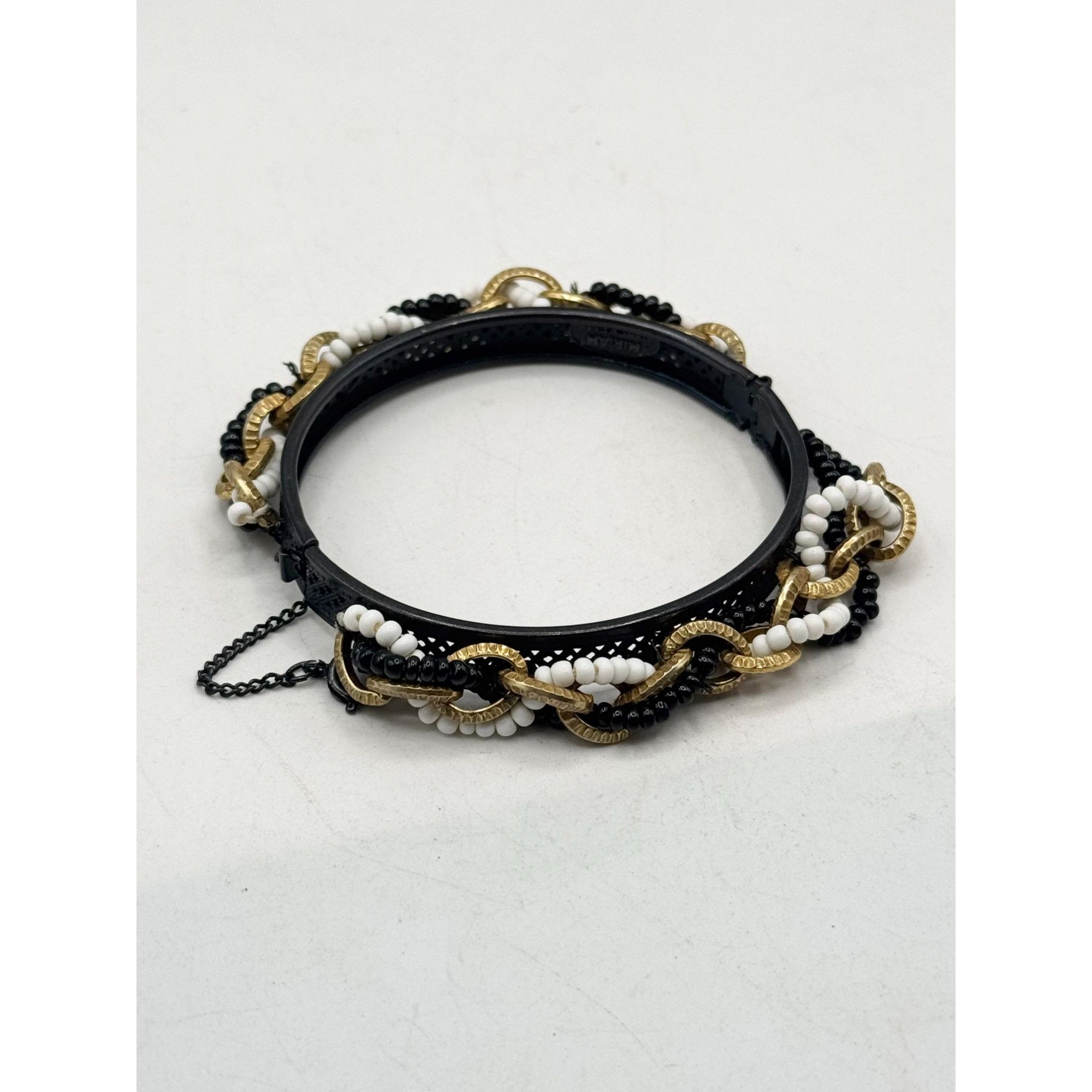 Miriam Haskell Miriam Haskell Beaded Wrapped Chain Bangle Bracelet Size ONE SIZE - 5 Thumbnail