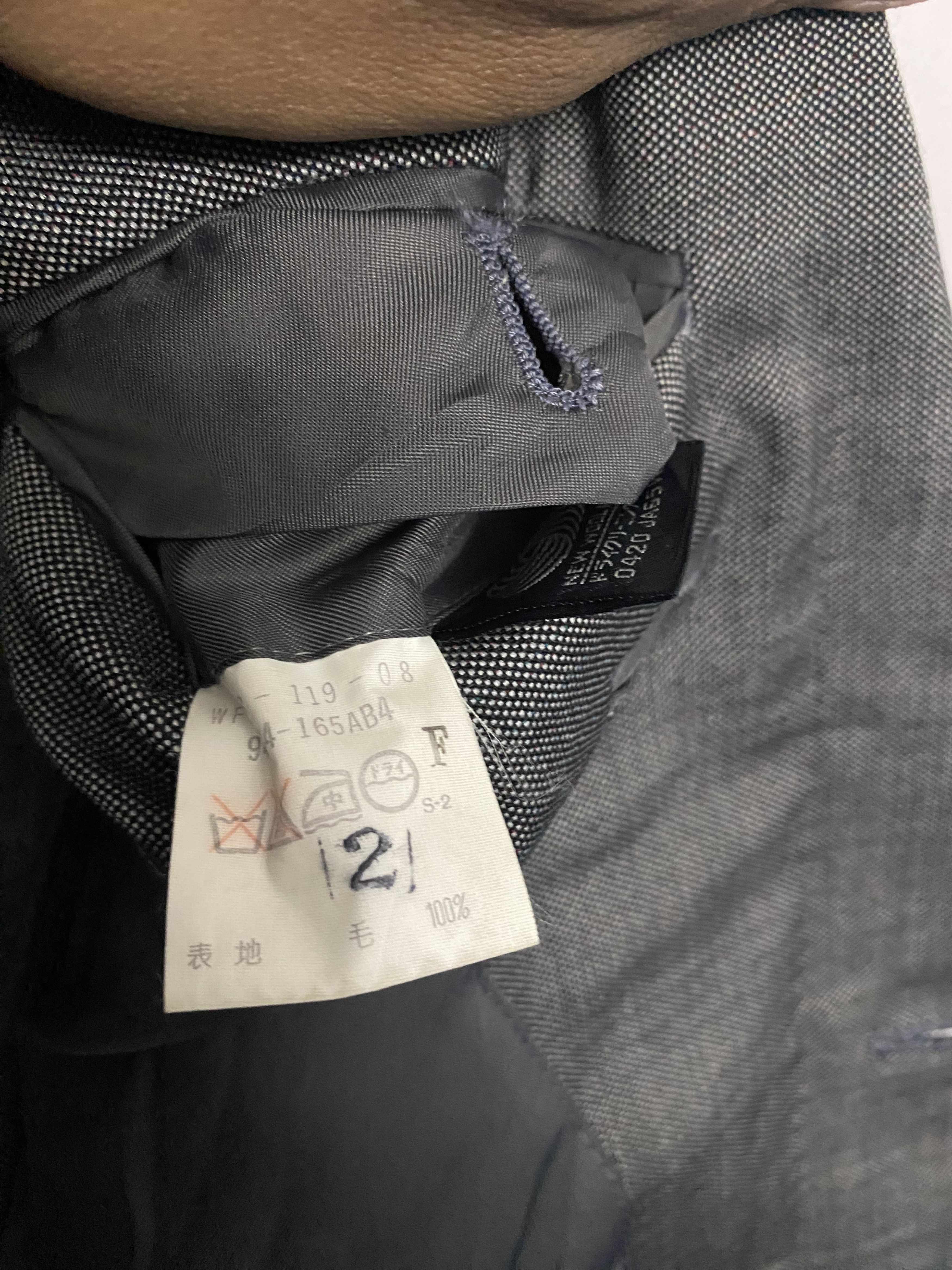 Vtg Burberry Gray Blazer Coat