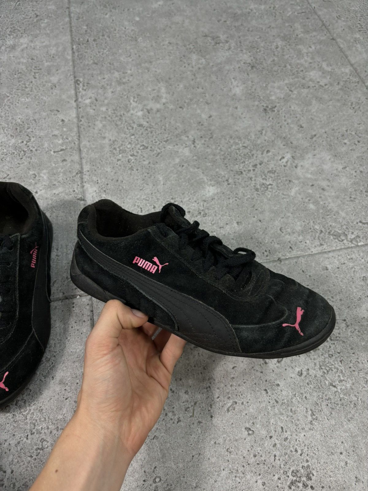 Japanese Brand × Puma × Vintage Vintage Puma Speed Cat Y2K 00s Low Top Sneakers Black Suede Size US 6.5 / IT 36.5 - 5 Thumbnail