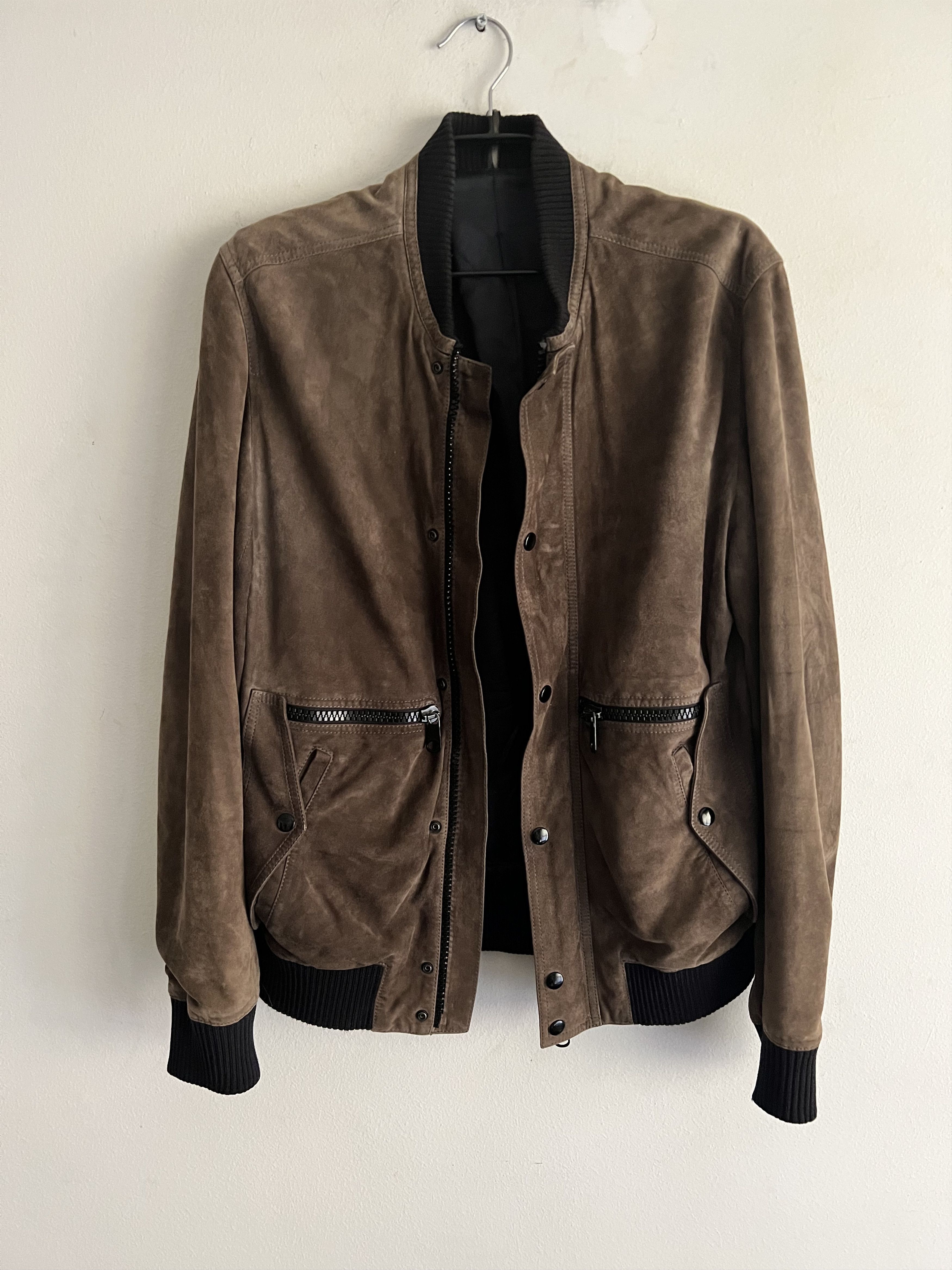 Dior × Hedi Slimane Suede Bomber Jacket Size US M / EU 48-50 / 2 - 4 Thumbnail