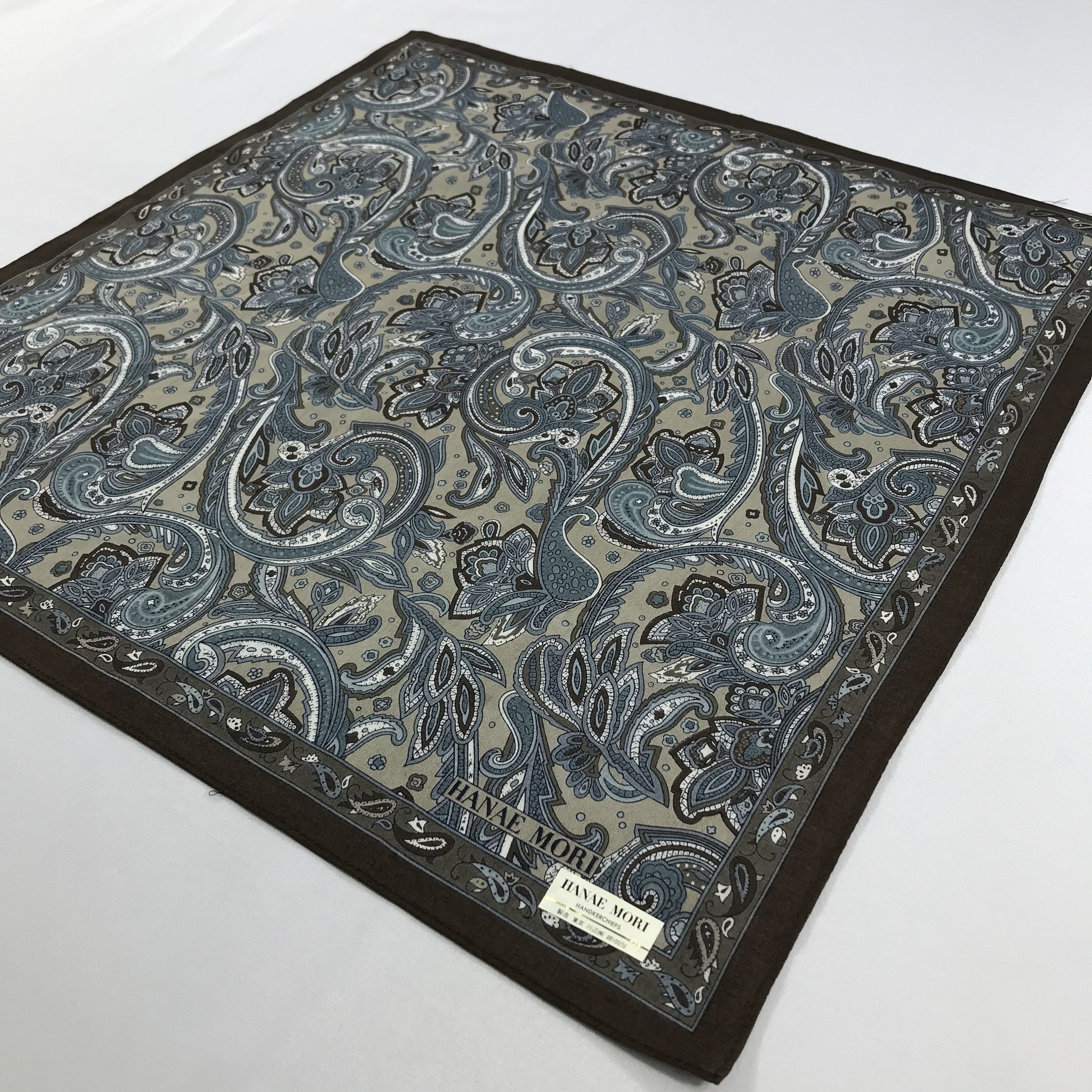 Hanae Mori × Vintage Hanae Mori Bandana / Handkerchief / Neckerchief - S2133 Size ONE SIZE - 2 Thumbnail