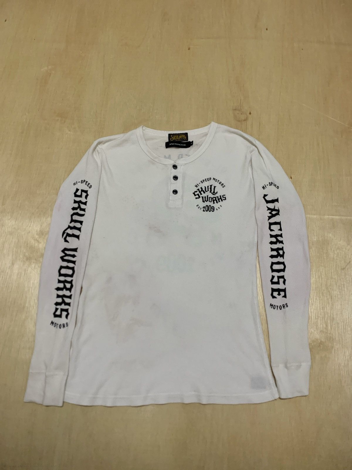 Hysteric Glamour × If Six Was Nine × Japanese Brand Y2k Skull Works Jackrose Longsleeve Size US M / EU 48-50 / 2 - 3 Thumbnail