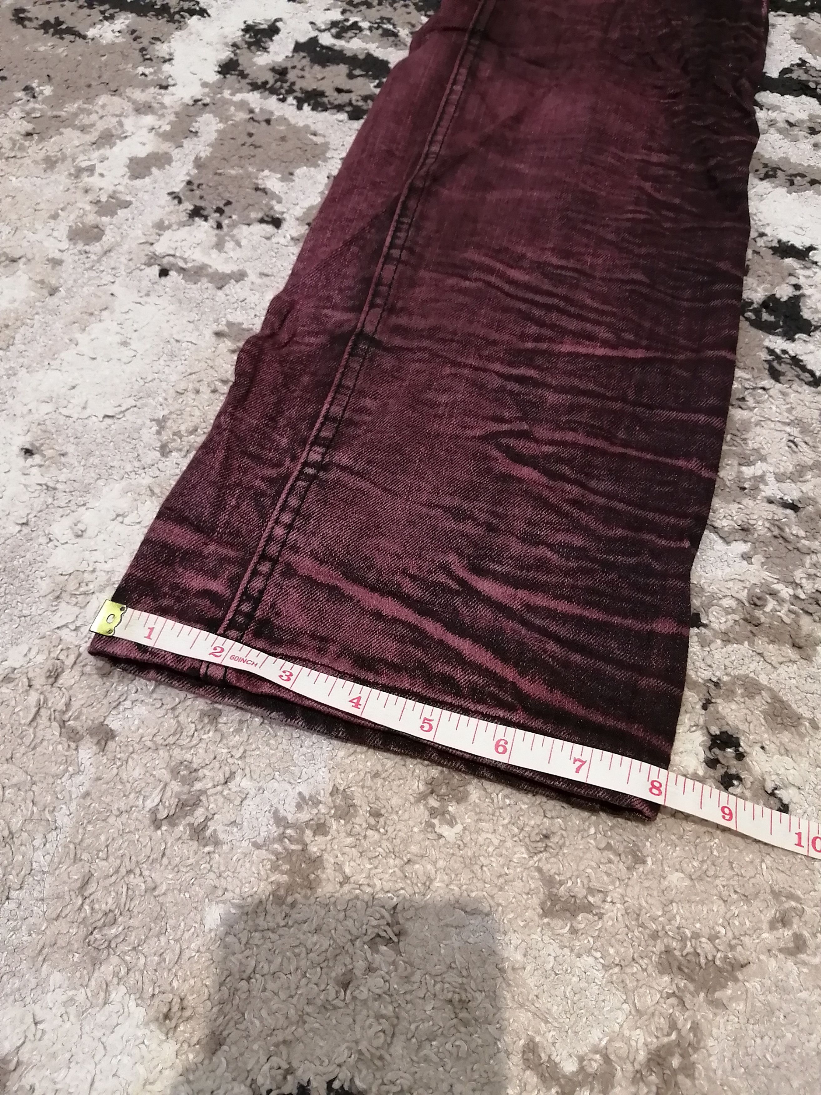 If Six Was Nine Vintage Lowbox Japan Distressed Look Jeans Size US 33 - 13 Thumbnail