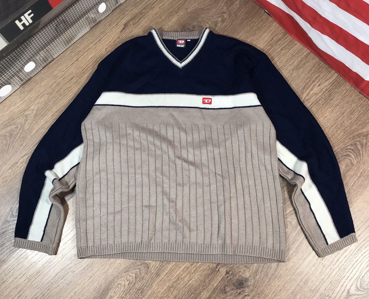Japanese Brand × Vintage Vintage Diesel Knit Sweater 90s Size US L / EU 52-54 / 3 - 1 Thumbnail
