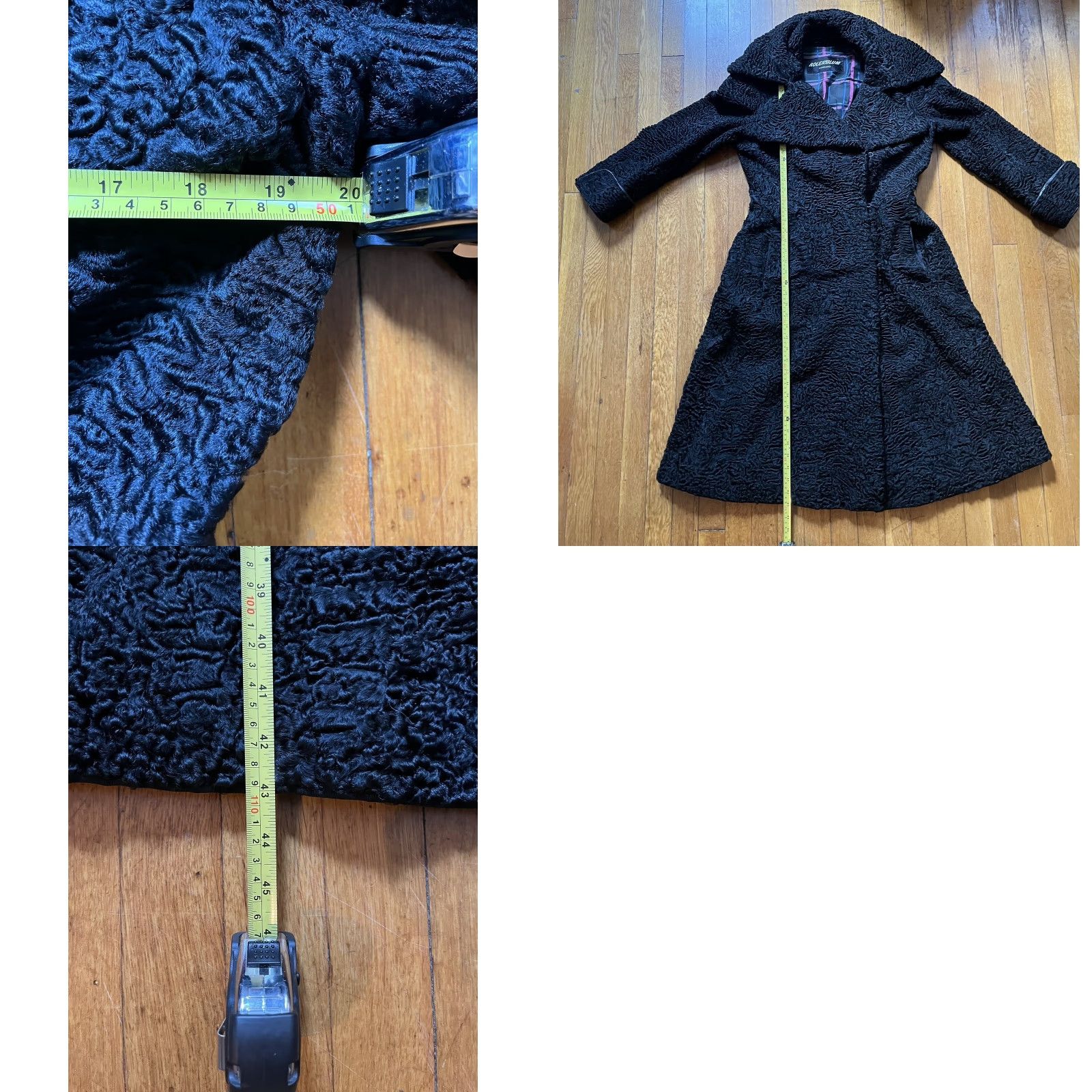 Vintage VINTAGE Adlerblum Coat Women’s M Black Wool Long Button Jacket/Coat Overcoat Size M / US 6-8 / IT 42-44 - 9 Thumbnail
