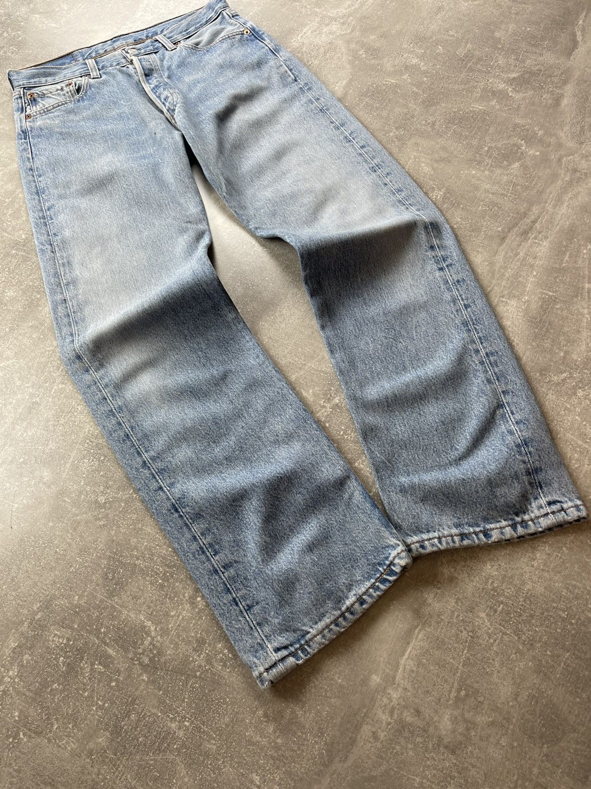 Levi's × Vintage Vintage Levis 501xx Light Blue Jeans Size US 31 - 9 Thumbnail