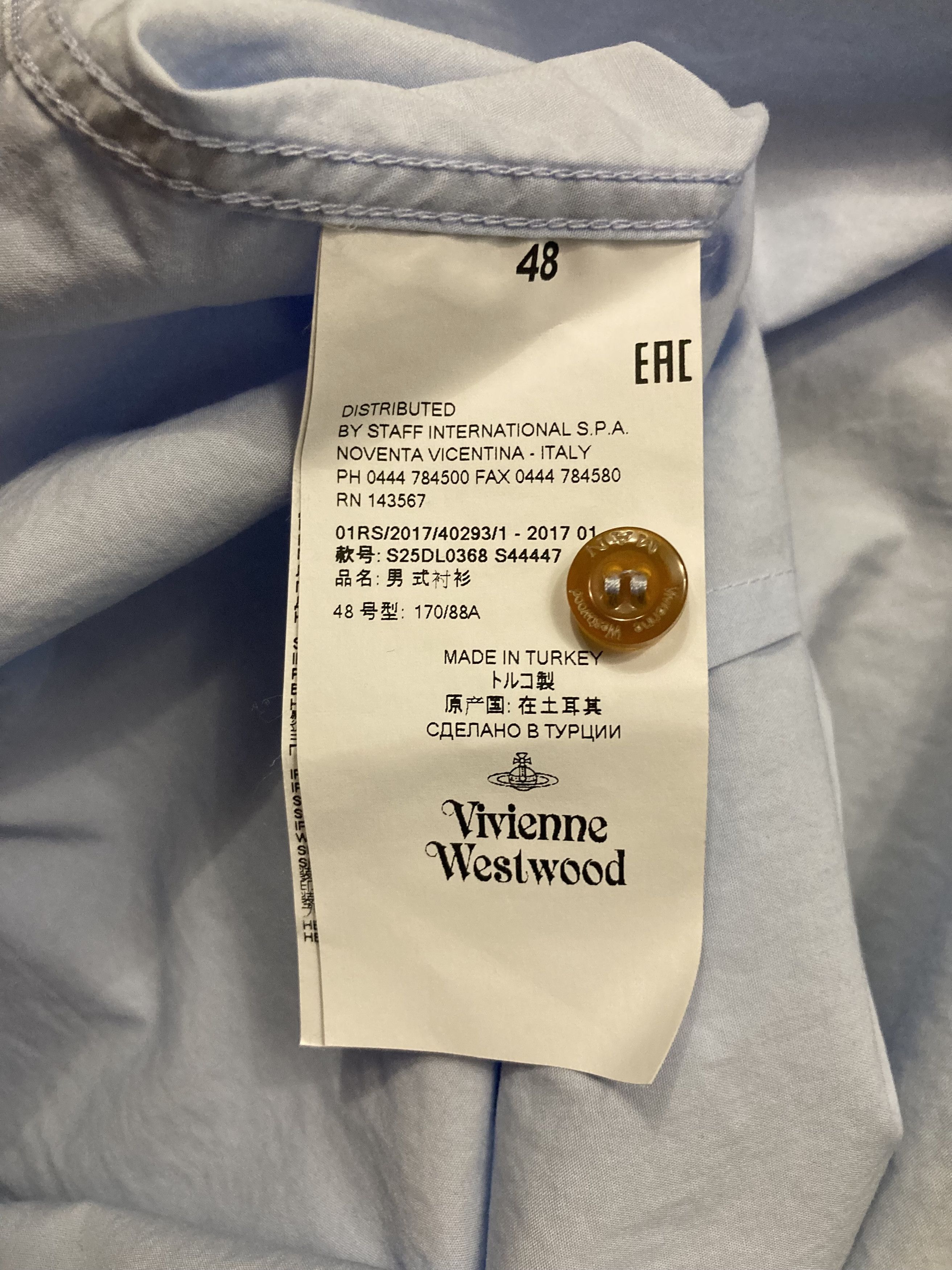 Vivienne Westwood Vivienne Westwood Man London Slim Fit Shirt Long Sleeve Size US M / EU 48-50 / 2 - 7 Thumbnail