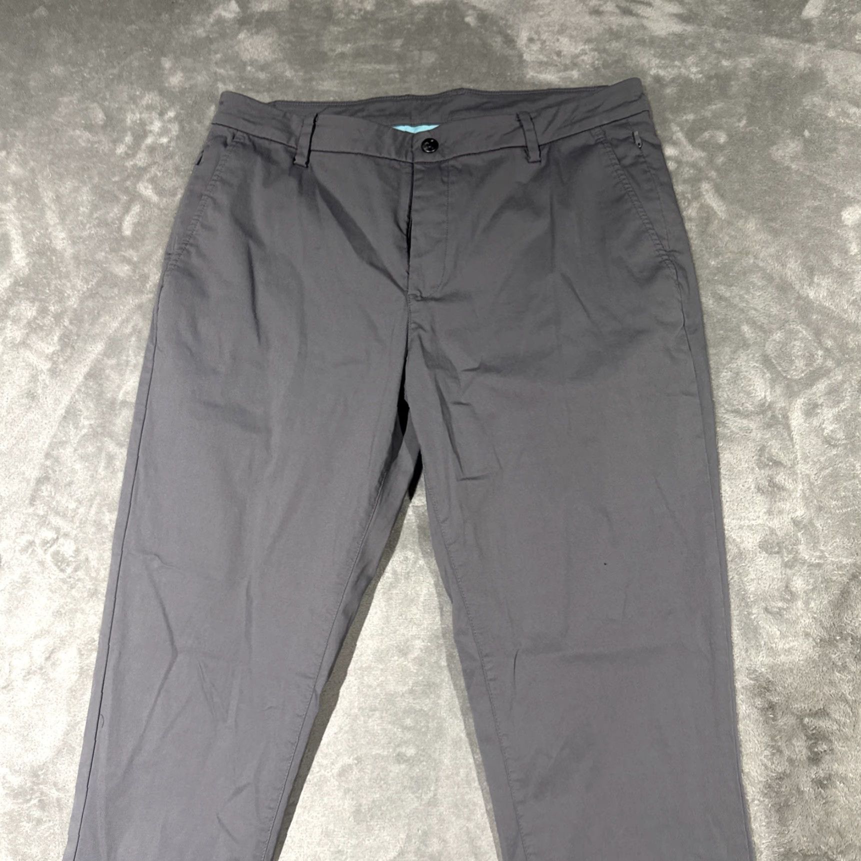 Vintage Bird Dogs Pants Men’s Sz 36x32 Gray Lined Performance Smooth Flat Front Chino Dogs Boom For Your Boomstick Logo Reg Regular Mens Size US 36 / EU 52 - 2 Thumbnail