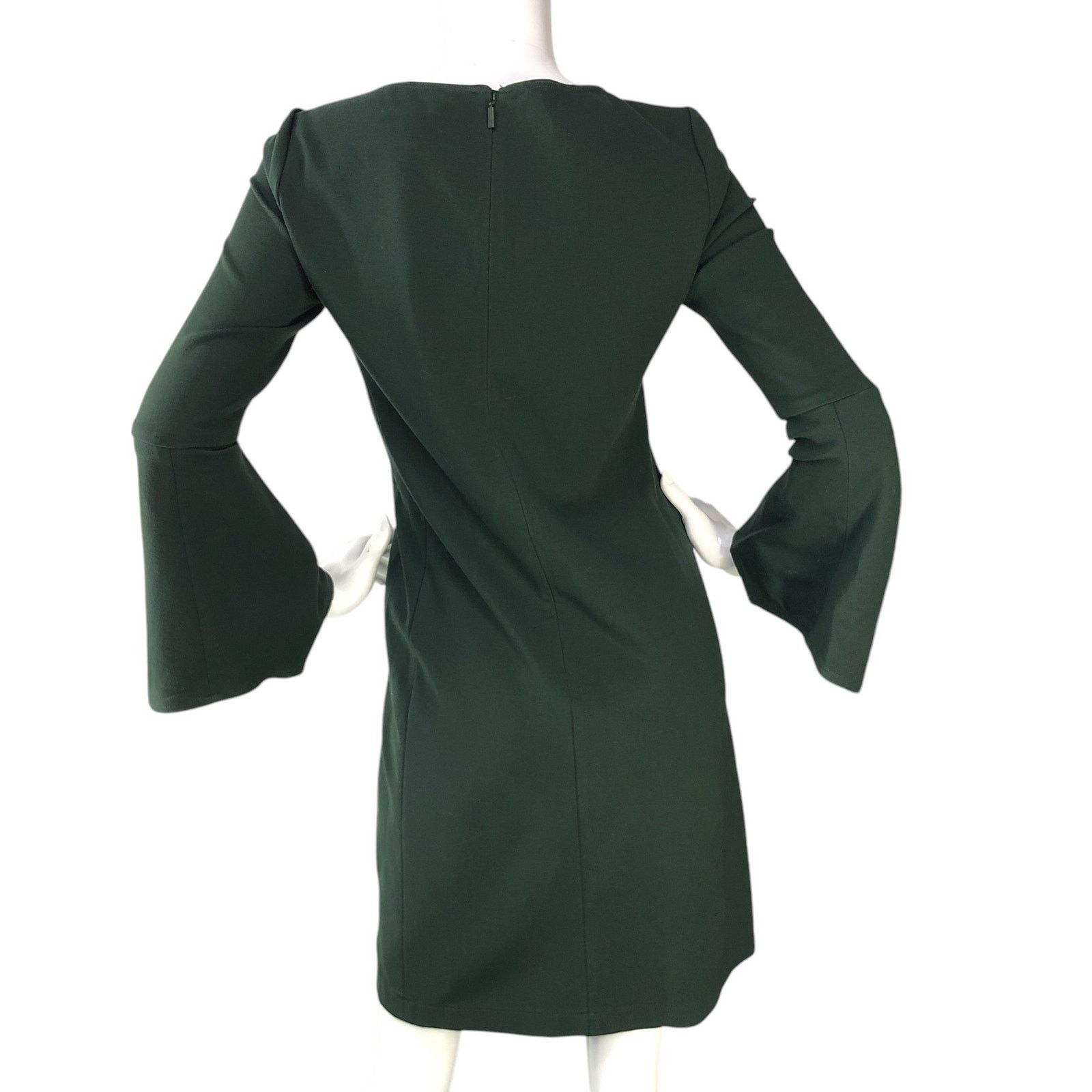 Lafayette 148 Lafayette 148 New York Womens Size XS Dress Round Neck Green Size XS / US 0-2 / IT 36-38 - 7 Thumbnail