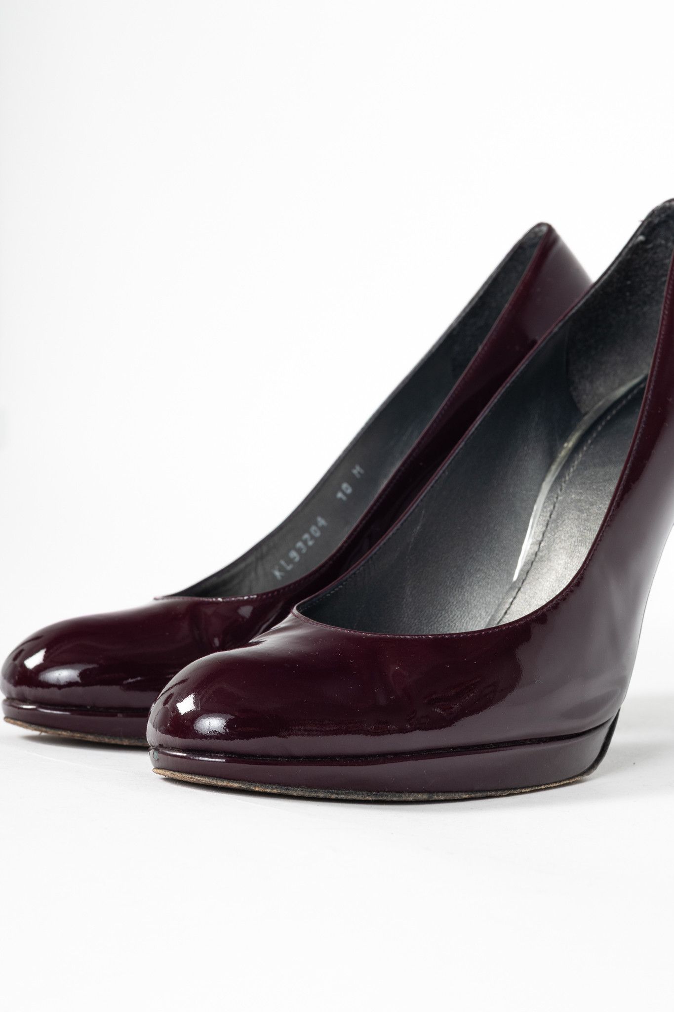 Stuart Weitzman Stuart Weitzman Platswoon Plum Patent-Leather Platform Pumps Size US 10 / IT 40 - 7 Thumbnail