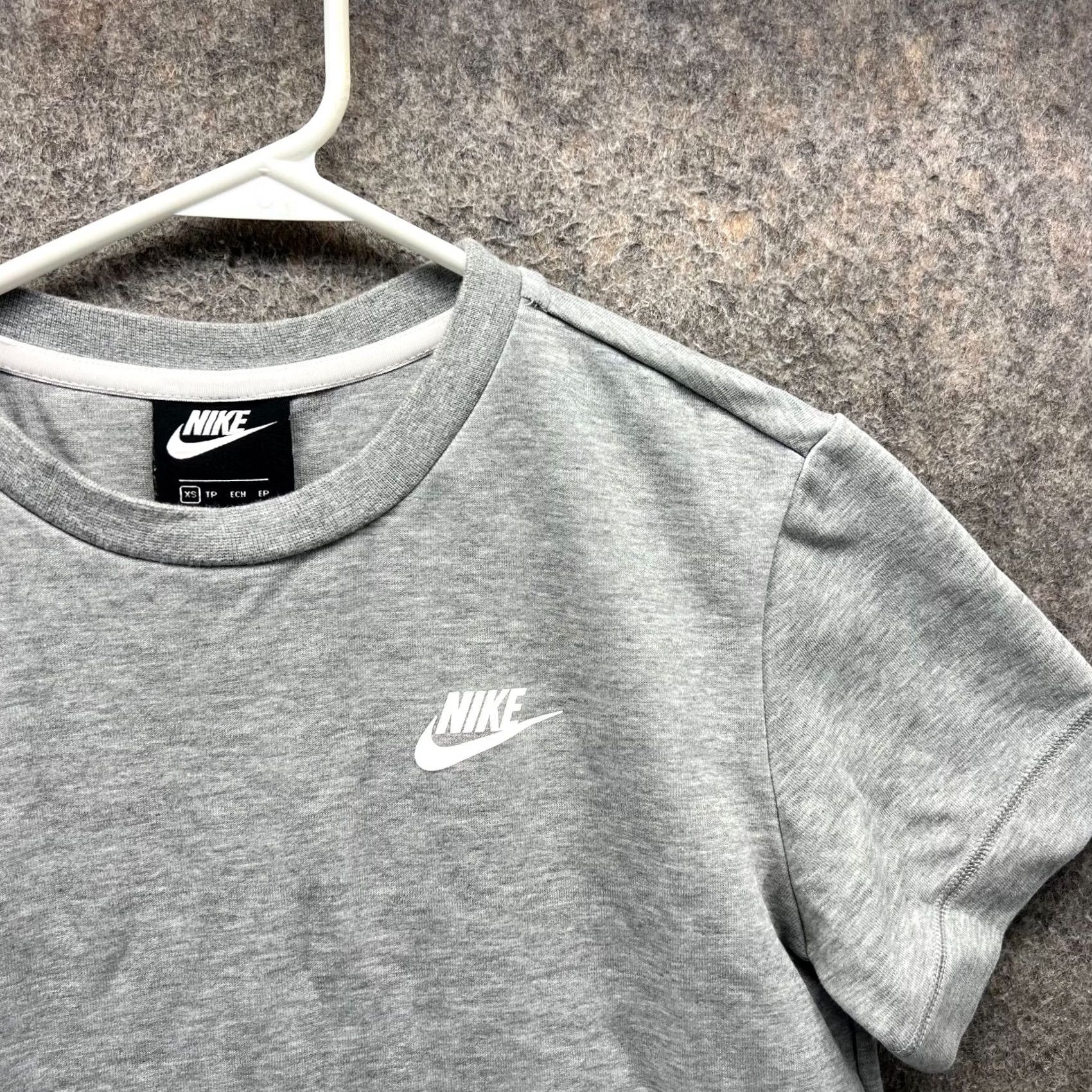 Nike VINTAGE Nike Shirt Dress Womens XS Heather Gray Fleece Pockets Knee Length Casual 90s Womens Dress Size XS / US 0-2 / IT 36-38 - 6 Thumbnail