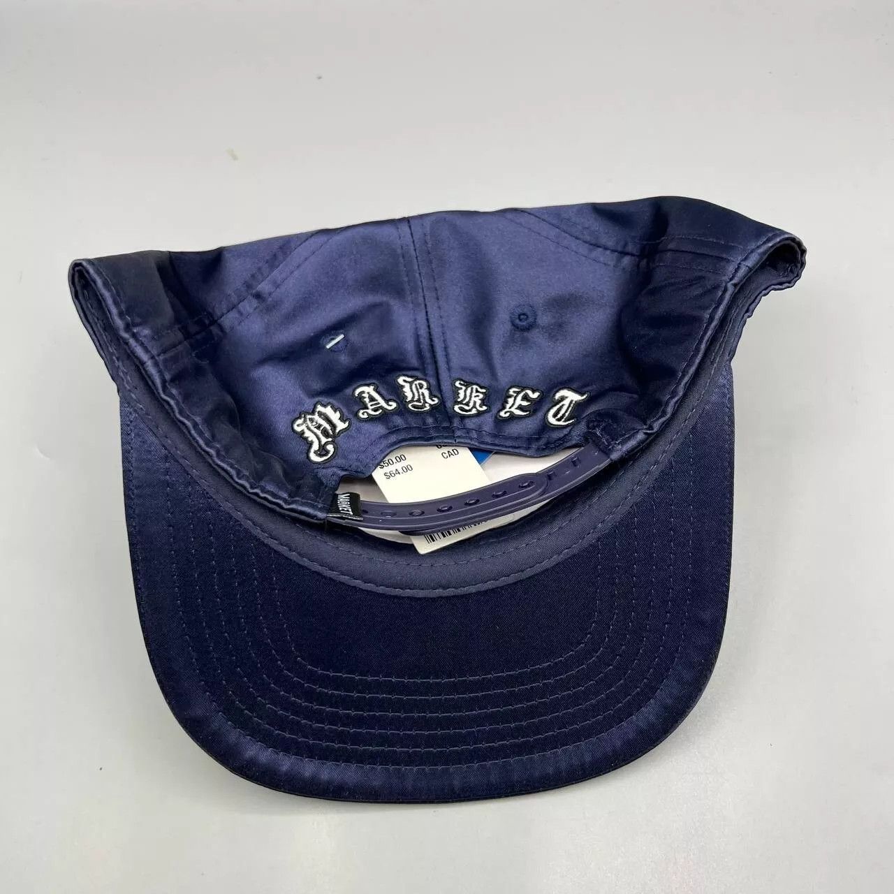 Market Market x Smiley Logo Hat Men Navy Blue Snap Back Cap New Size ONE SIZE - 4 Thumbnail