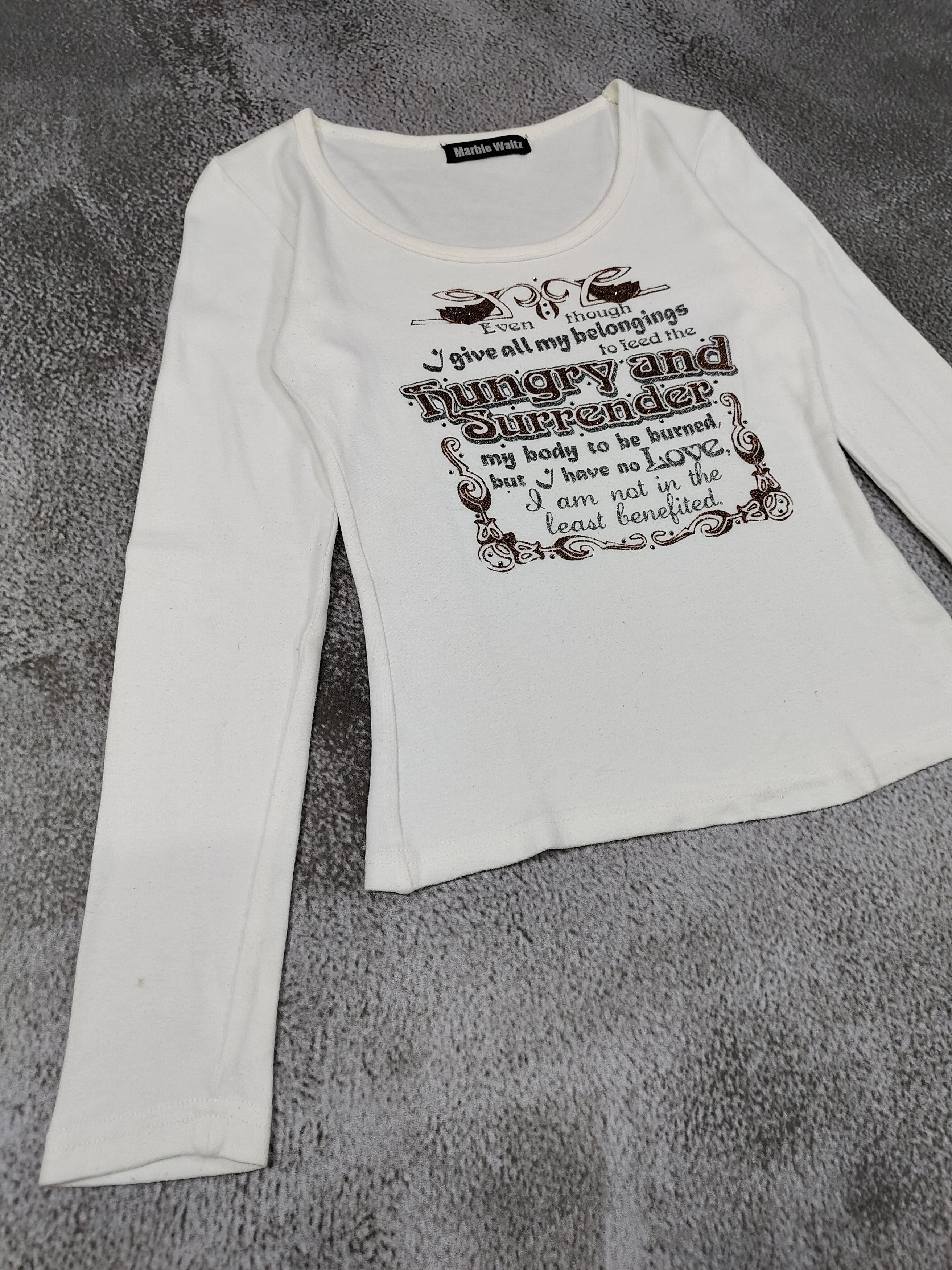 Seditionaries 00s Marble Waltz🇯🇵 Gothic Typography Glitter Rhinestone Size M / US 6-8 / IT 42-44 - 3 Thumbnail