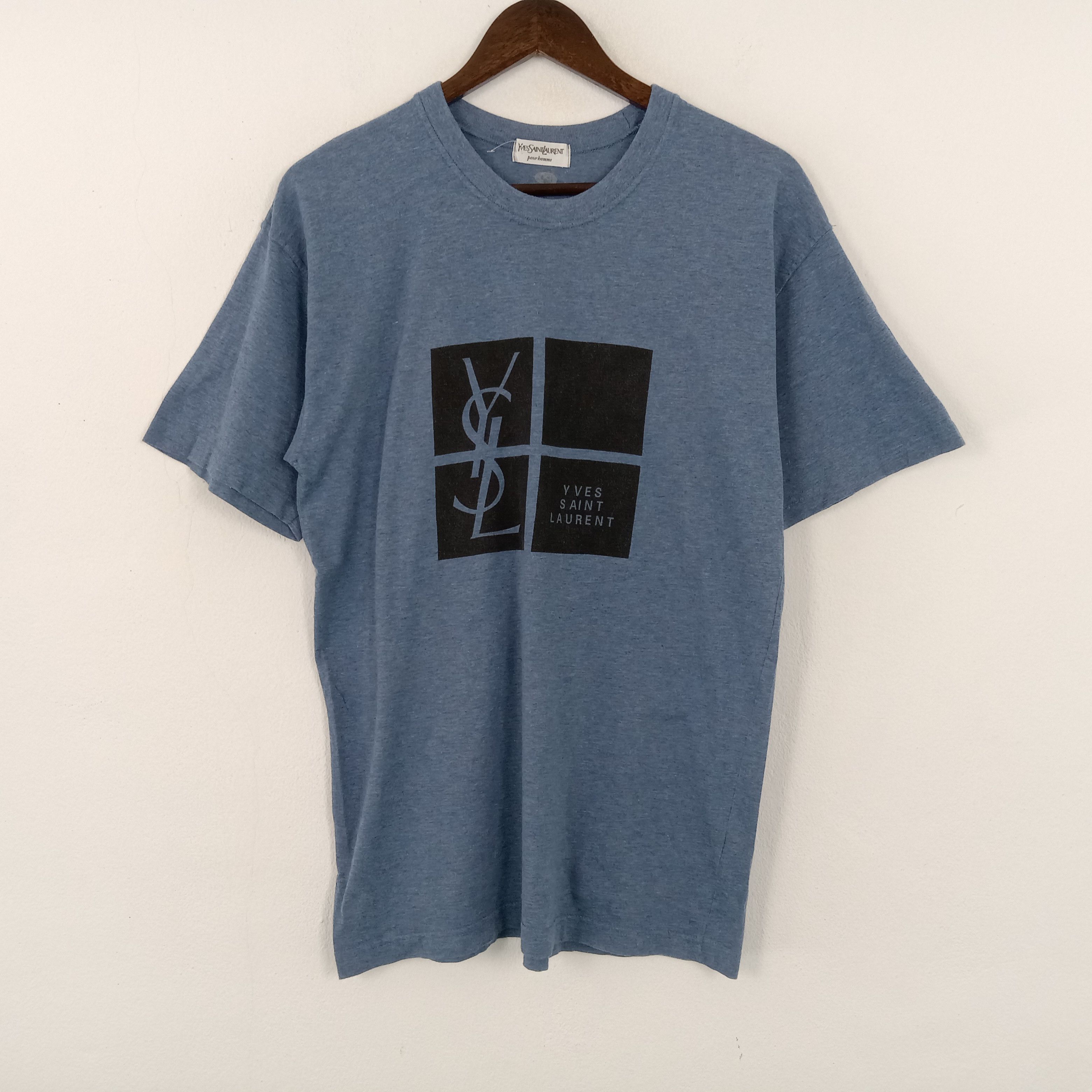 Vintage × Yves Saint Laurent Vintage Yves Saint Lauren Pour Homme Tshirt Size US M / EU 48-50 / 2 - 1 Thumbnail