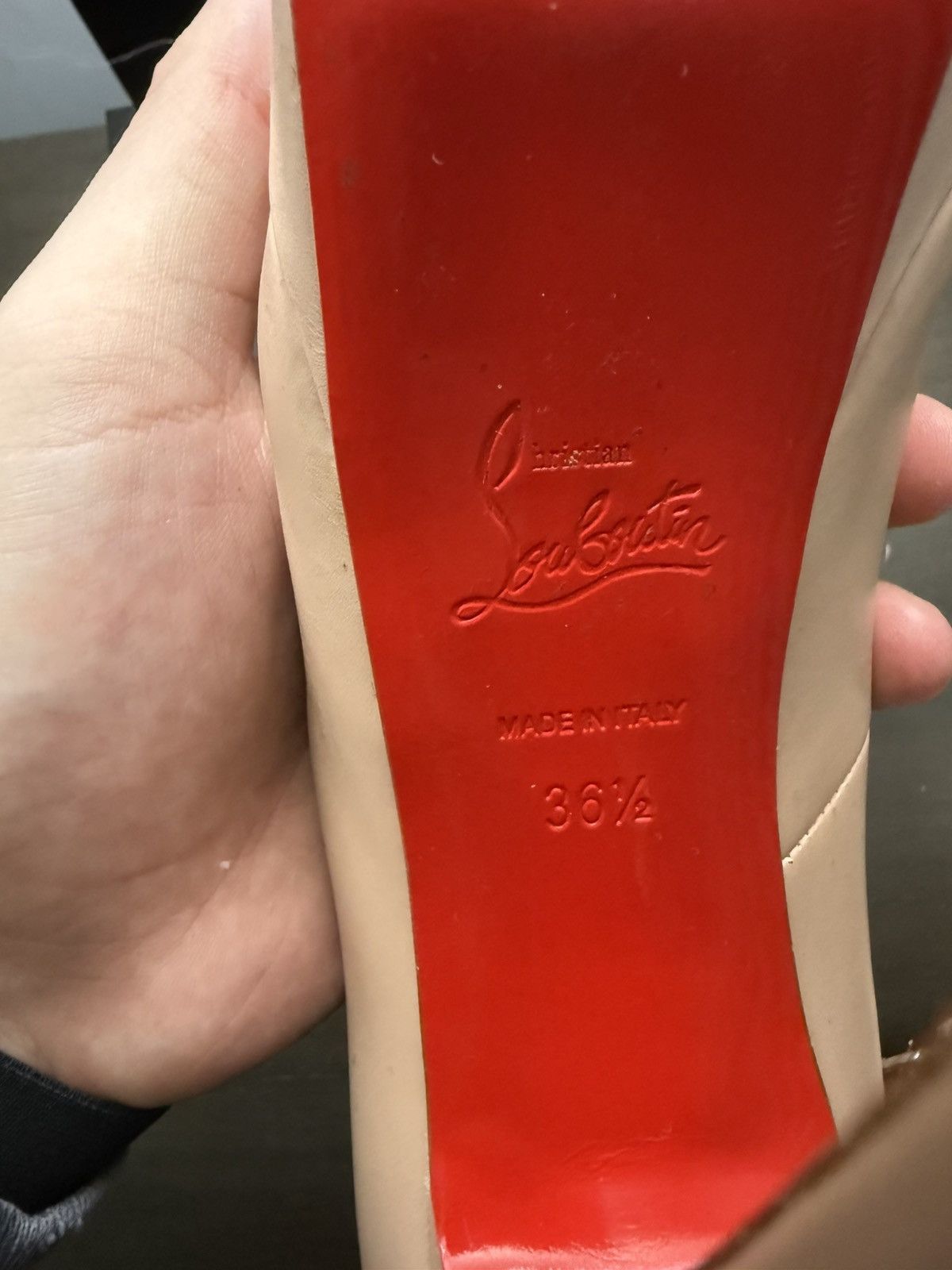 Christian Louboutin Christian Louboutin Lady Peep 150 Nude Heels Size US 6.5 / IT 36.5 - 7 Thumbnail