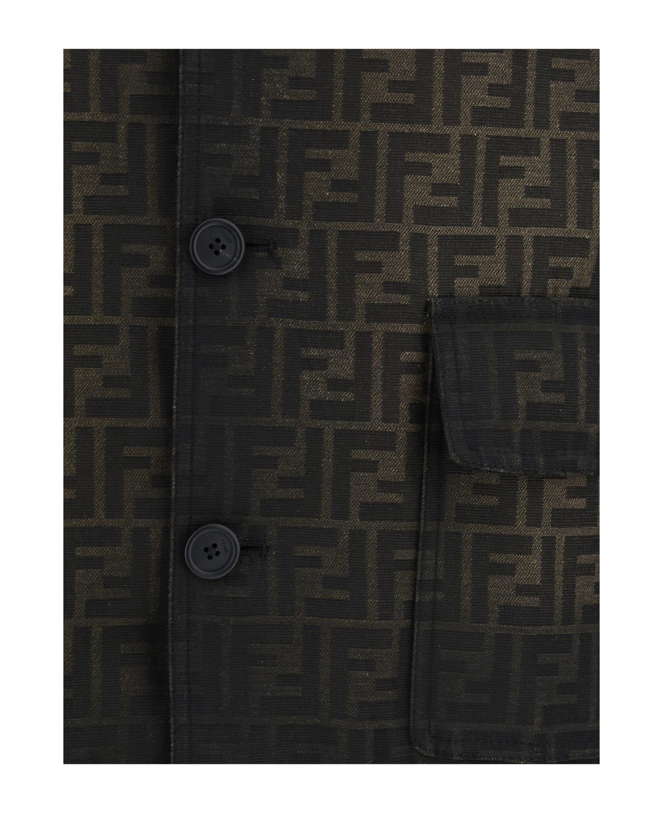 Fendi o1s1wg111125 Blouson in Black Size US L / EU 52-54 / 3 - 3 Thumbnail