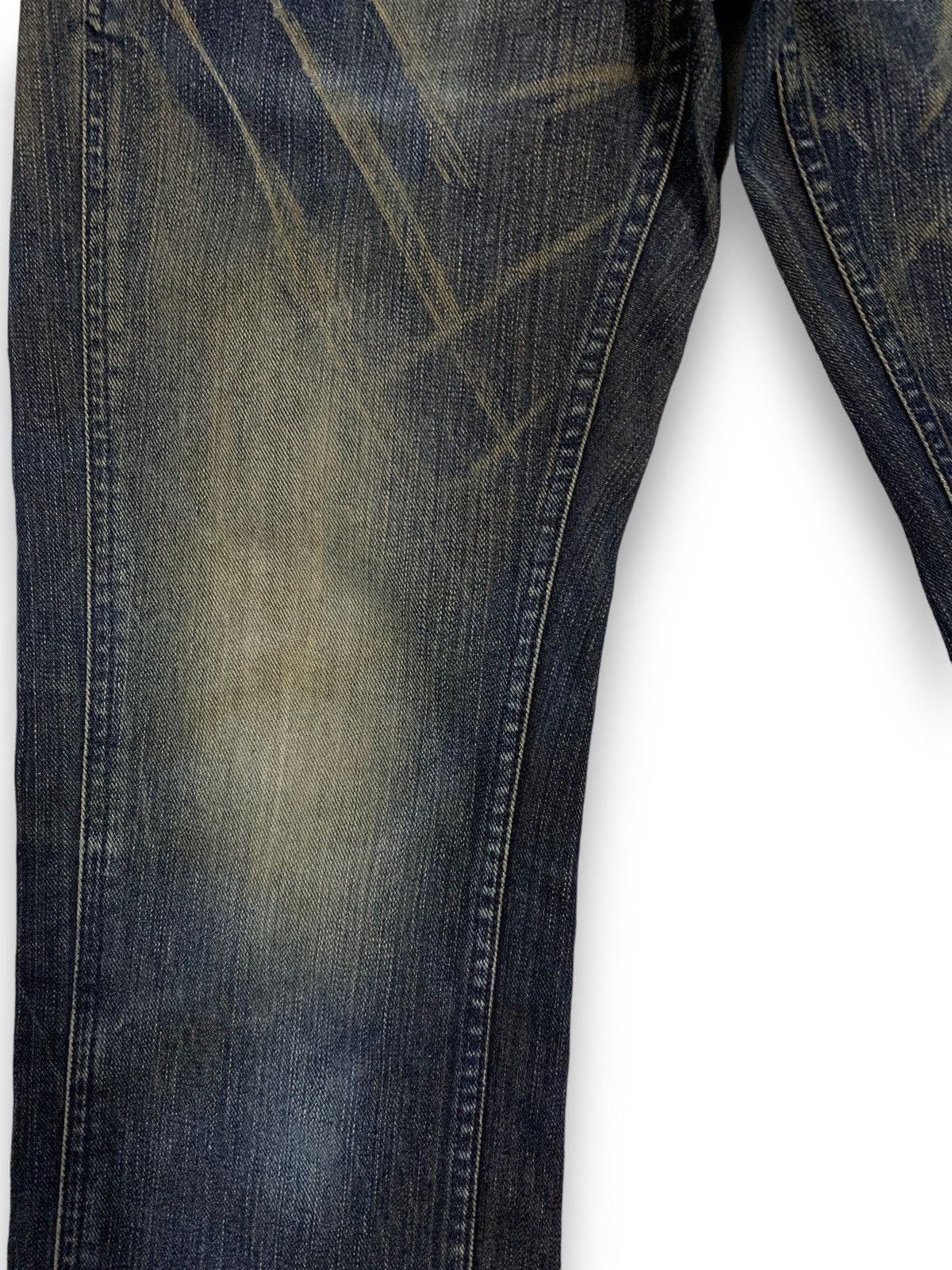 Lee × Number (N)ine Vintage Lee Riders x Beams Dark Blue Washed Whiskers Jeans Size US 32 / EU 48 - 8 Thumbnail