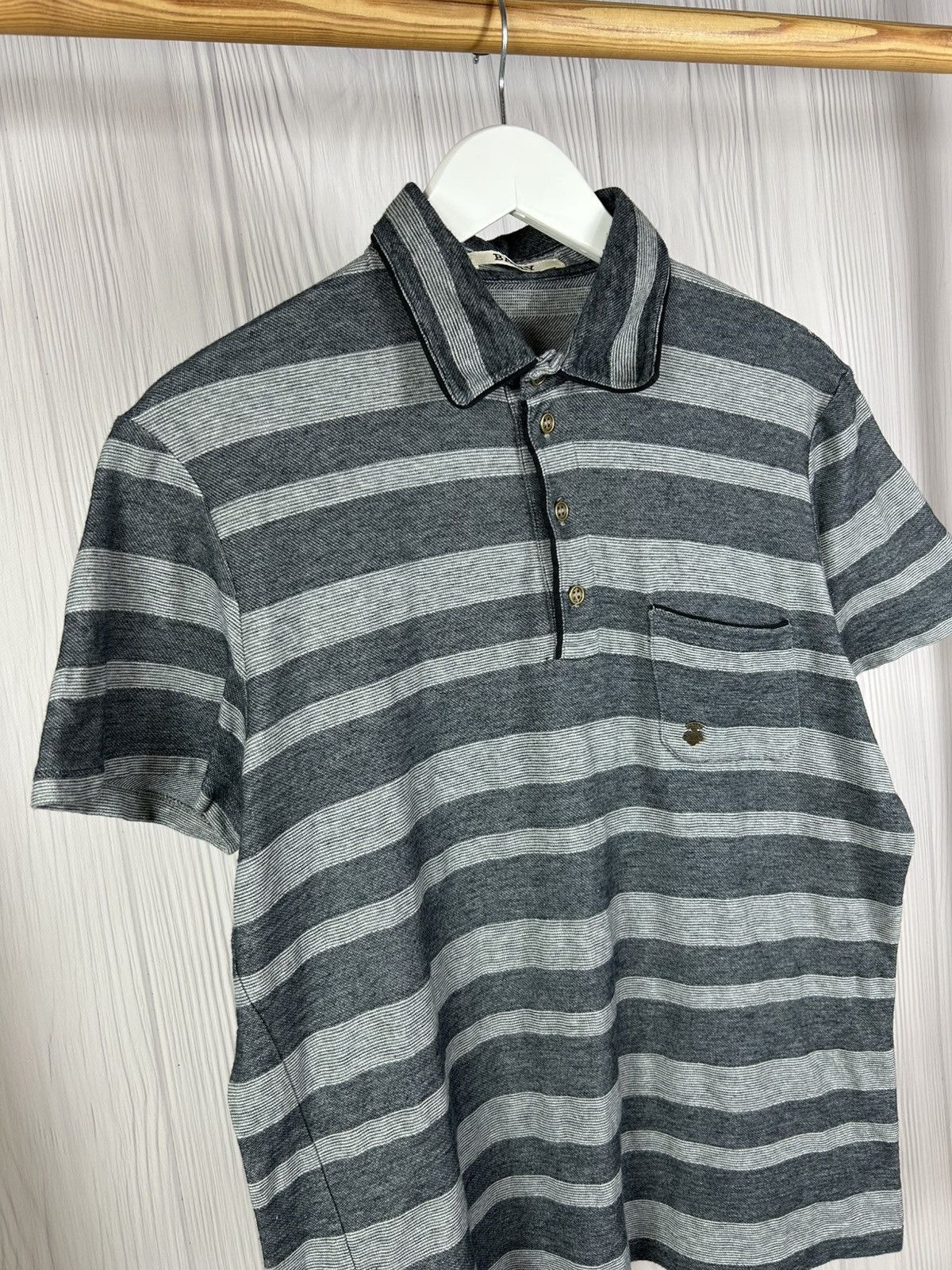 Bally Bally Pocket Metal Logo Premium Cotton Polo Size 48/38 Size US M / EU 48-50 / 2 - 2 Thumbnail