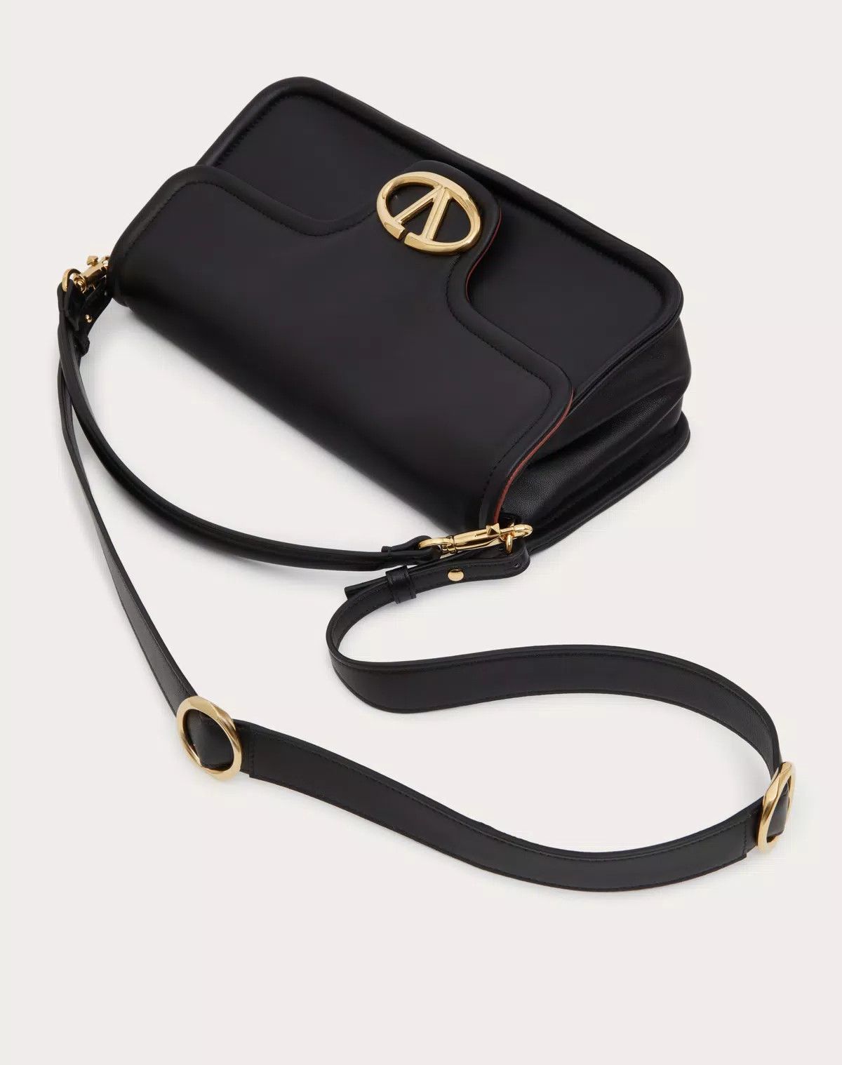Valentino oc11z0725 Size:OS/1960 Nappa Leather Shoulder Bag in Black Size ONE SIZE - 5 Thumbnail
