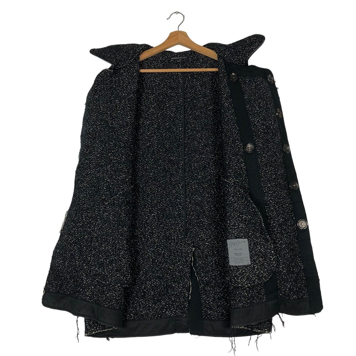 Yohji Yamamoto 🔥VINTAGE AW2004 YYPH WOOL JACKET LEATHER POCKET Size US L / EU 52-54 / 3 - 14 Thumbnail