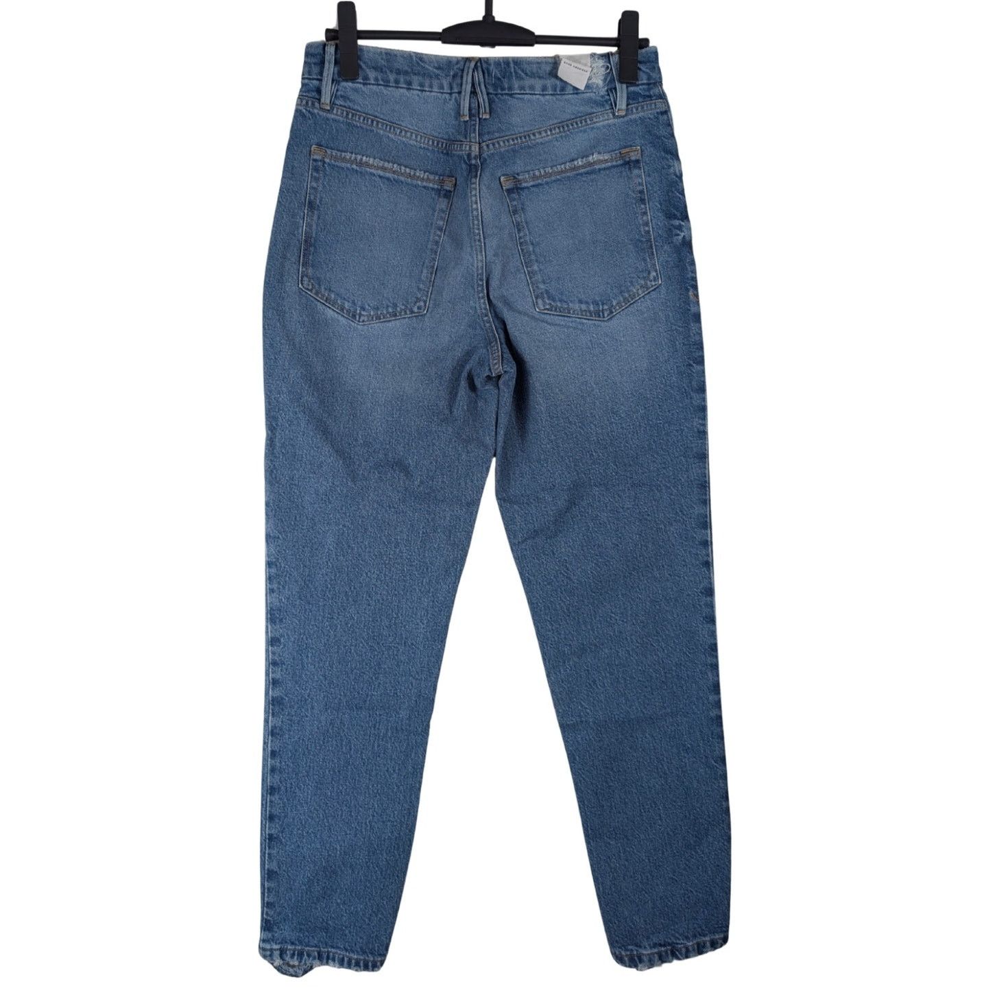 Good American Good American Raw Hem Distressed Blue Skinny Jeans Size 4/27 Size 27" / US 4 / IT 40 - 2 Thumbnail