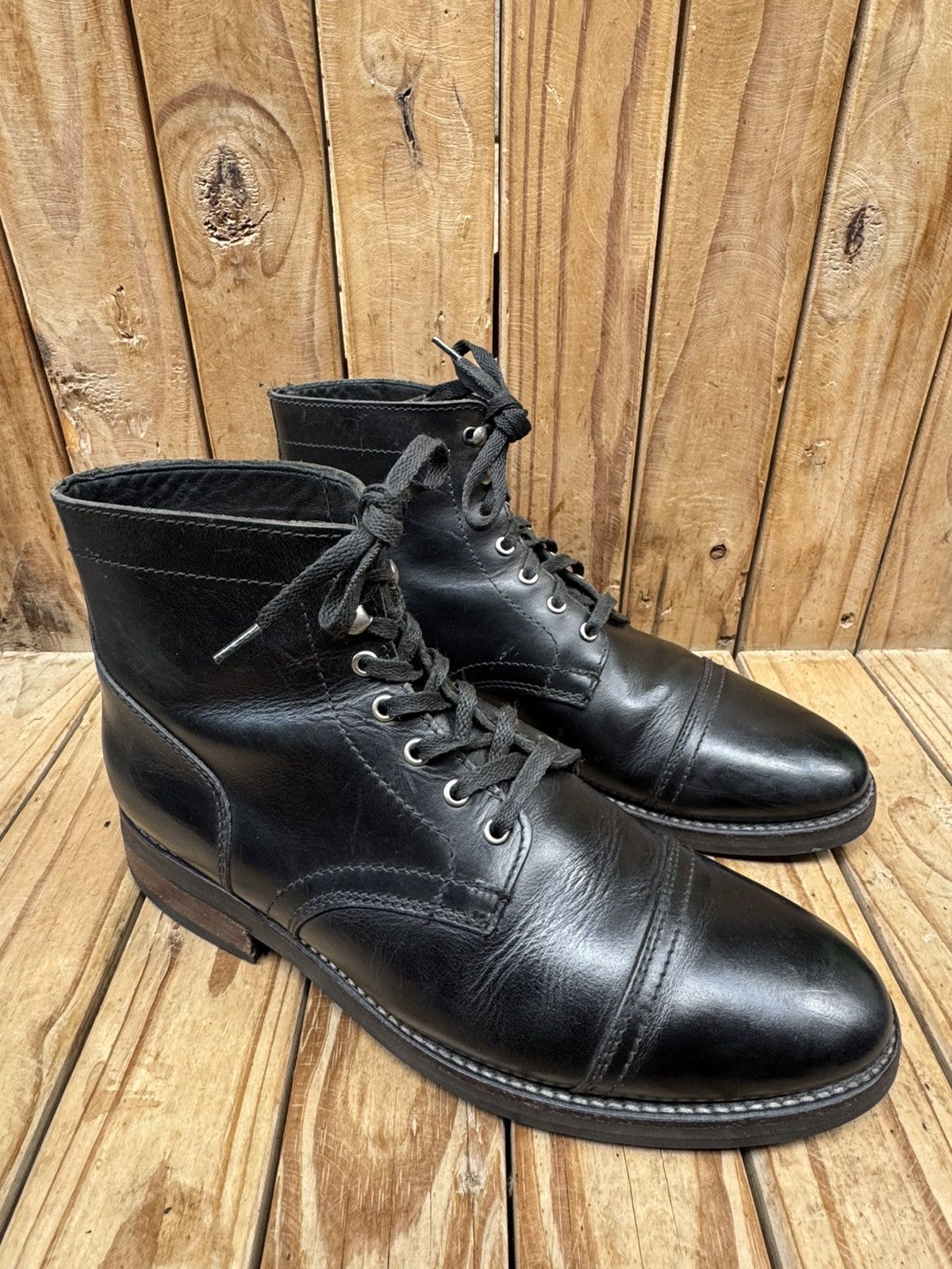 Thursday Boot Company Thursday boots company captain black cap toe leather boots Size US 10 / EU 43 - 21 Thumbnail