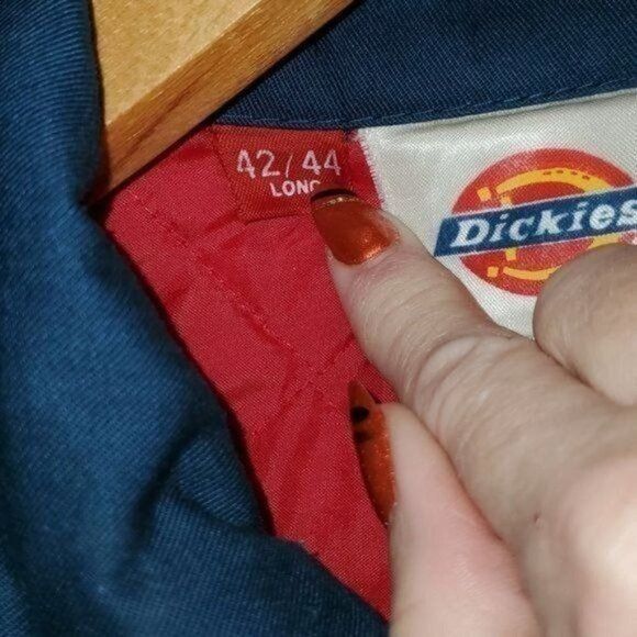 Dickies Dickies Quilted Insulated Blue Pocketed Zippered Full Sz. 42 Size US L / EU 52-54 / 3 - 5 Thumbnail