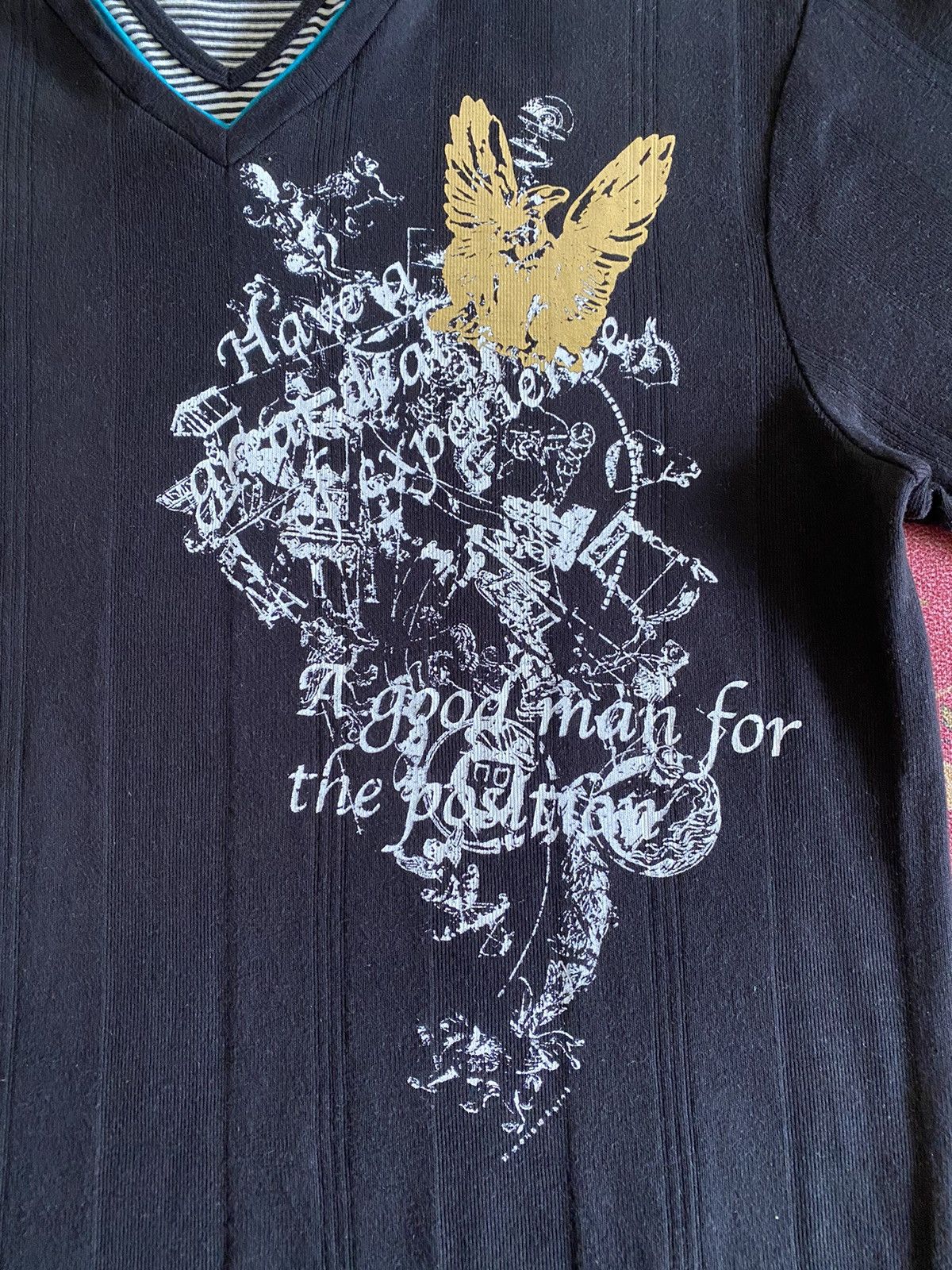 Beauty Beast Japanese Brand EXCUSE Double Layer Poem Design Style T-Shirt Size US M / EU 48-50 / 2 - 3 Thumbnail