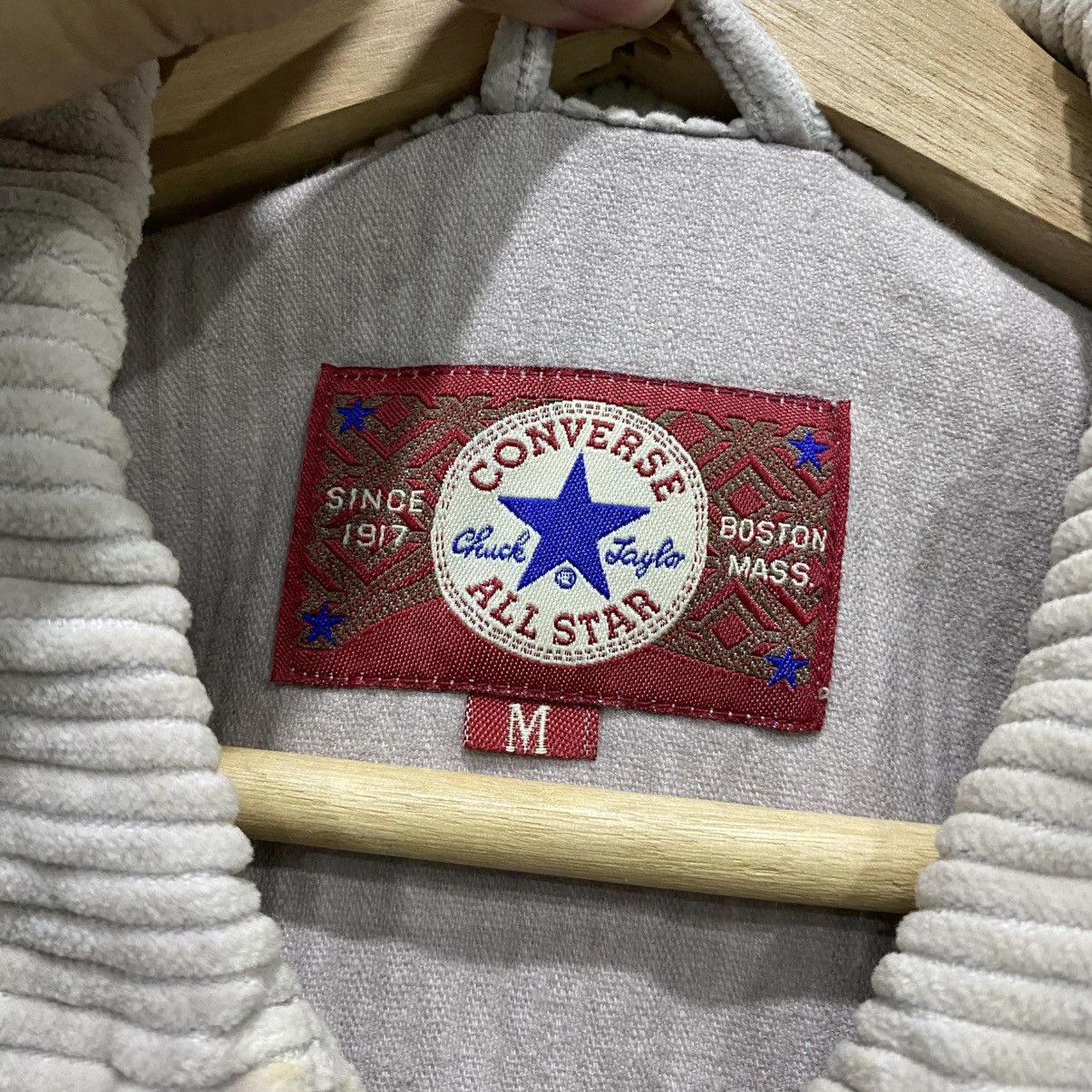 Converse Vintage 90s Converse All Star Corduroy Zip-Up Work Jacket Size US M / EU 48-50 / 2 - 11 Thumbnail