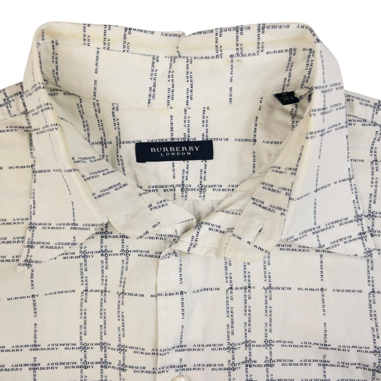 Burberry Burberry Nova Check Text Short Sleeve Button Up Shirt Size M Size US M / EU 48-50 / 2 - 3 Thumbnail