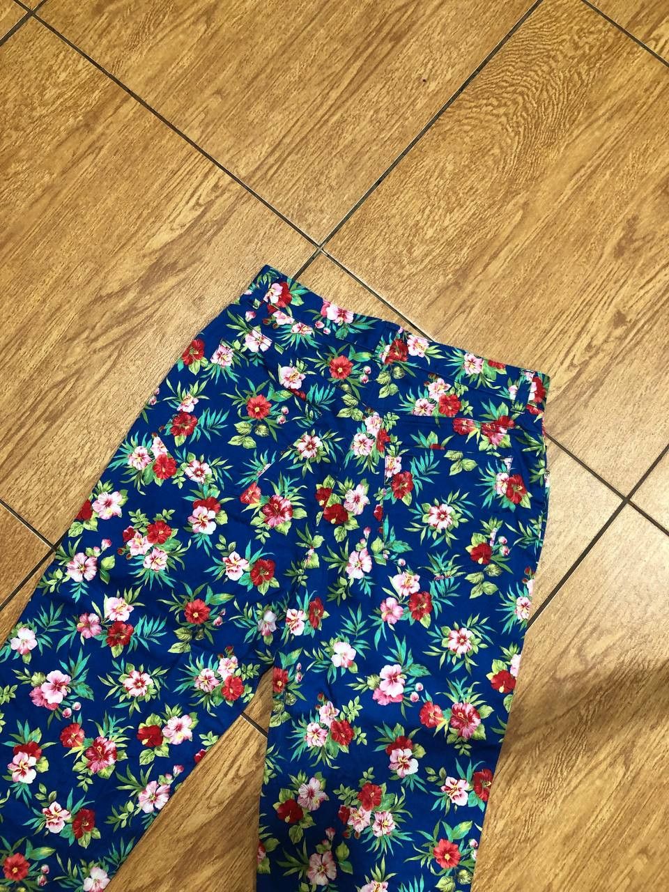 Polo Ralph Lauren Vintage blue Pants flowers Y2K Lauren Ralph Lauren Size 30" / US 8 / IT 44 - 15 Thumbnail