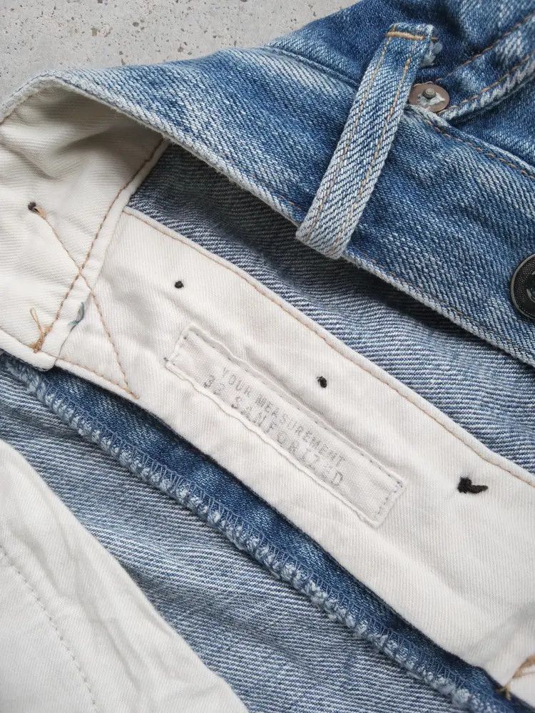 Japanese Brand Vintage Jeans Single Pocket Buckle Back 34x31 Size US 34 / EU 50 - 15 Thumbnail