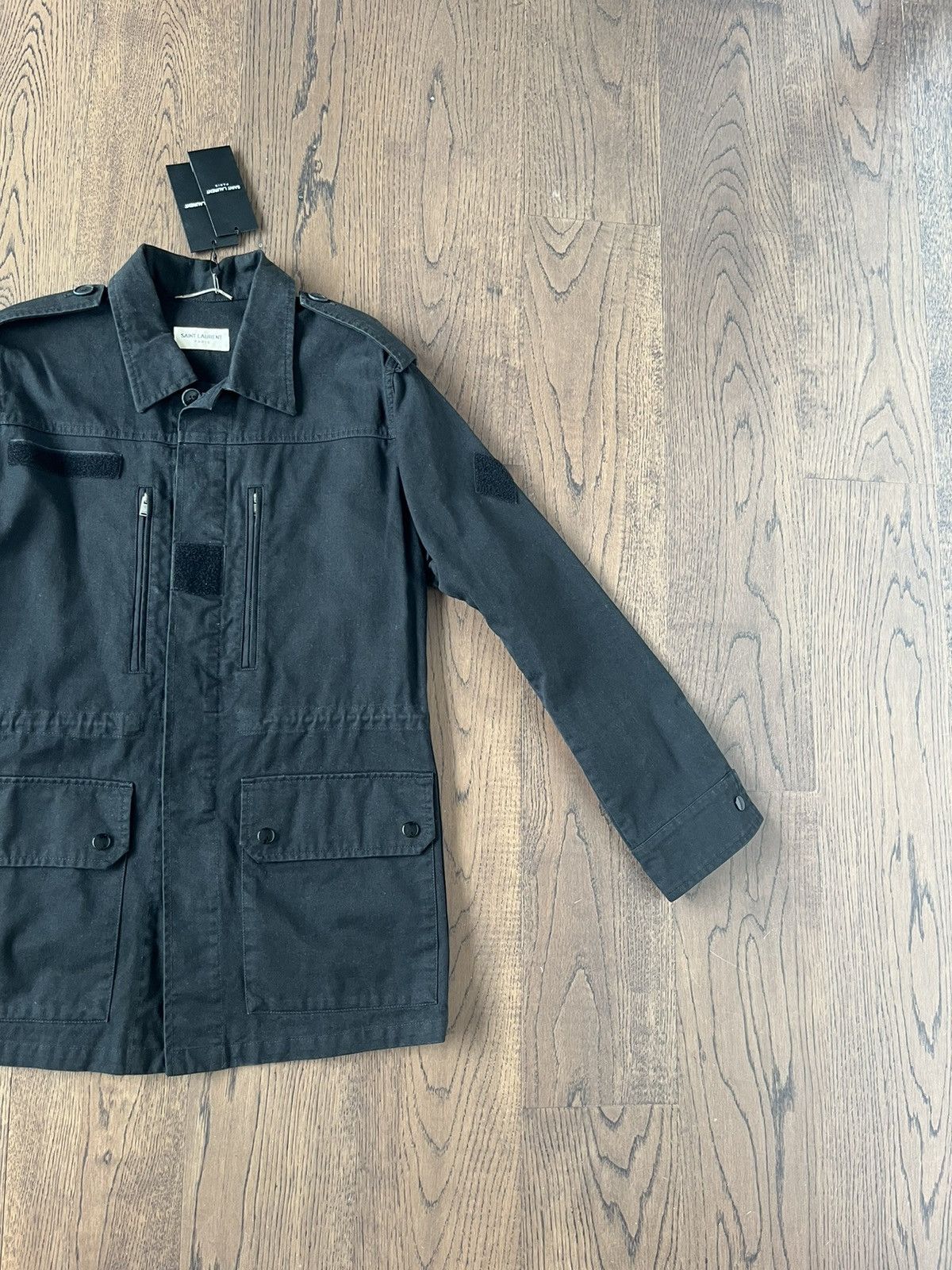 Saint Laurent Paris Vintage style Military Men M65 Jacket 42