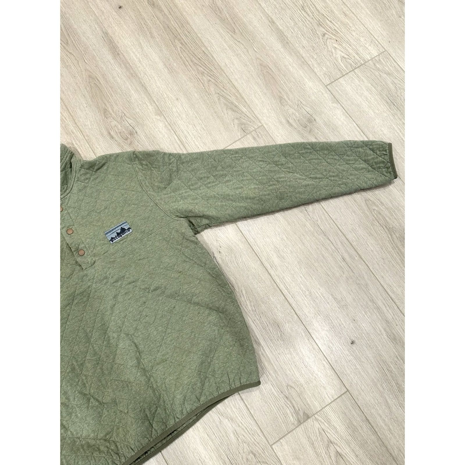 Patagonia Patagonia Sweater Pullover Mens Small Green Knit Mock Neck Quilted Logo Retro Diamond Quilt Jacket Jacket? Size US S / EU 44-46 / 1 - 2 Thumbnail
