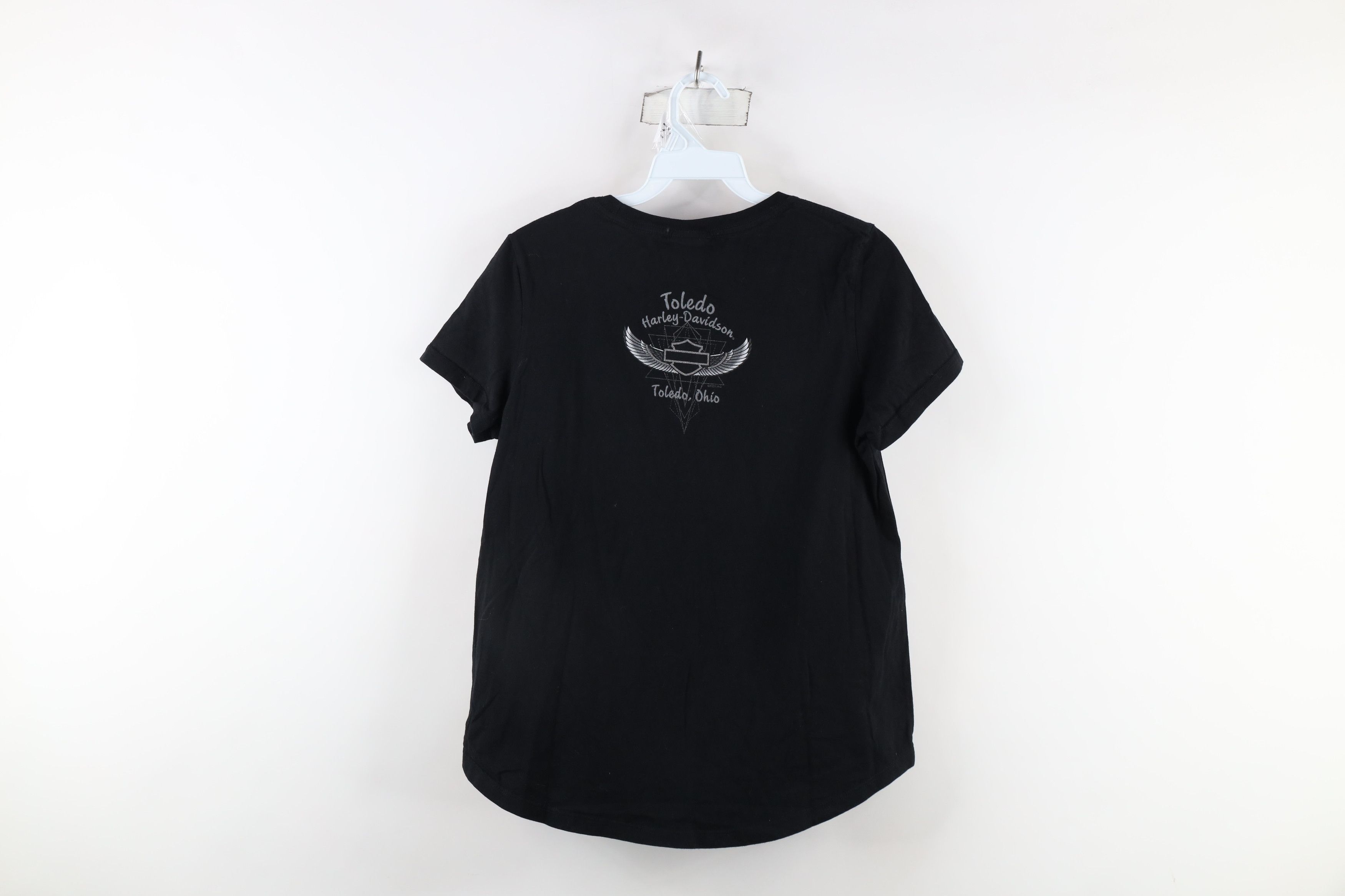 Harley Davidson × Vintage Y2K Harley Davidson Eagle Short Sleeve Pocket T-Shirt Black Size M / US 6-8 / IT 42-44 - 11 Thumbnail