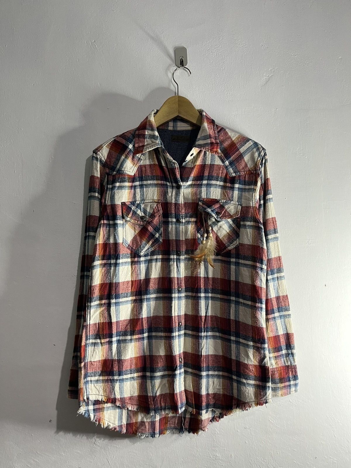 GOA Vintage goa flannel distressed button shirt Size US M / EU 48-50 / 2 - 1 Thumbnail