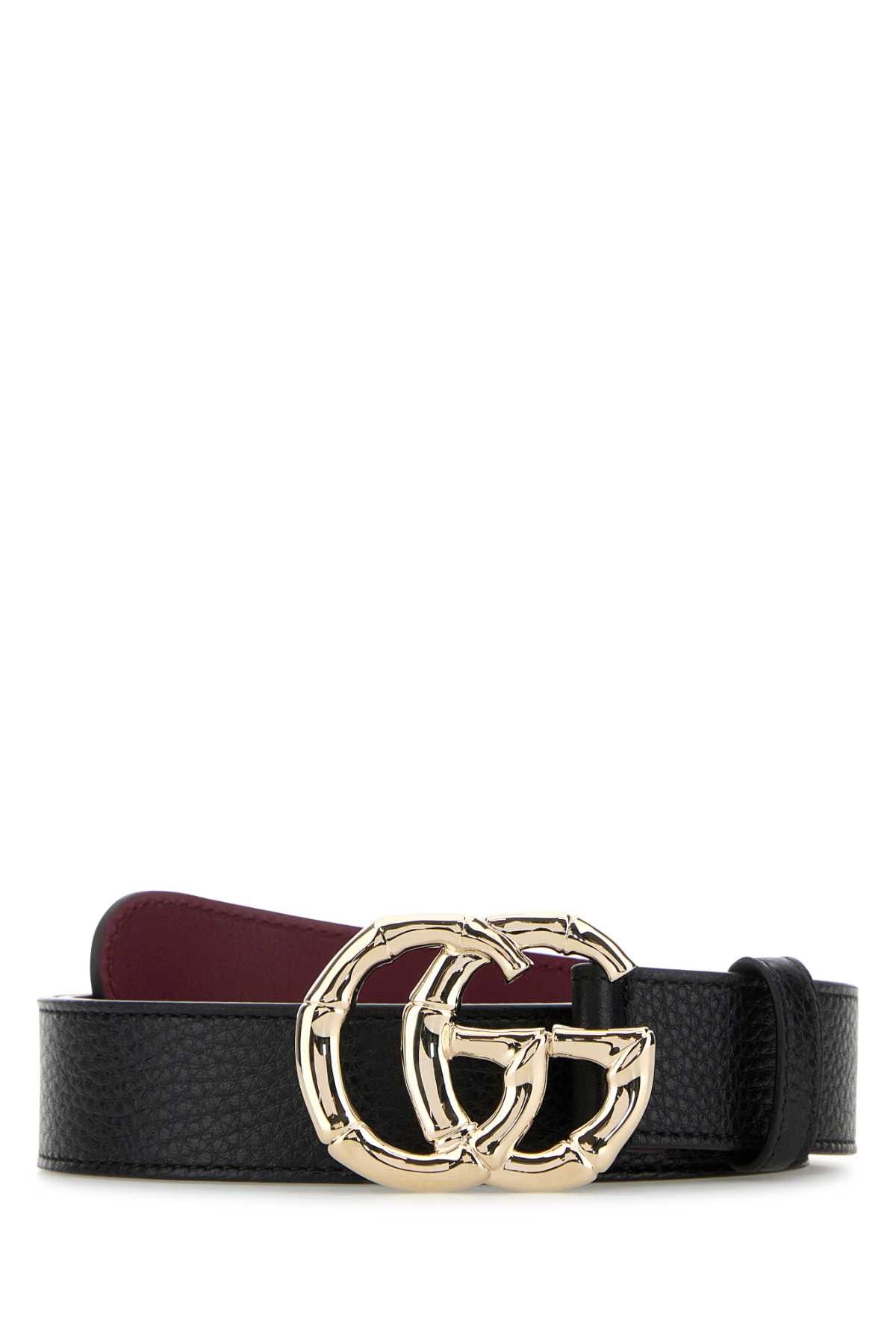 Gucci Black Leather Belt Size ONE SIZE - 1 Thumbnail